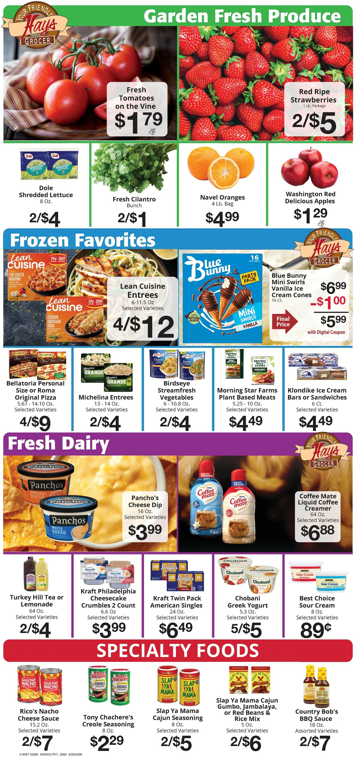 Catalogue Hays Supermarket from 04/29/2026