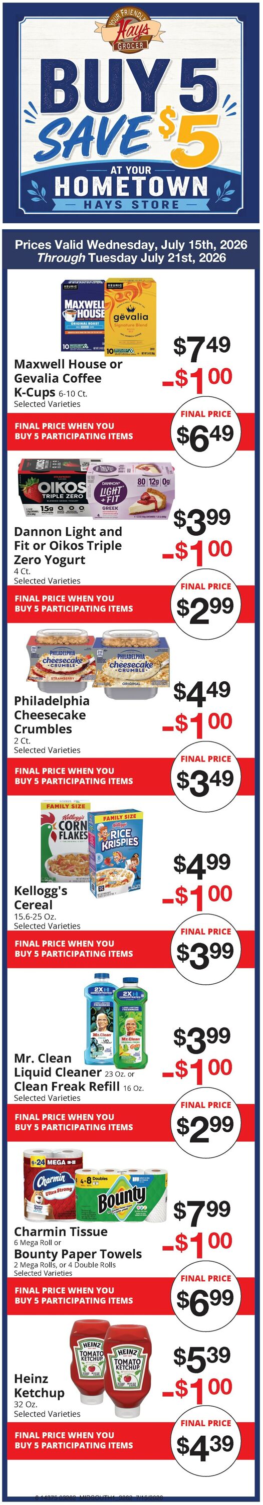 Catalogue Hays Supermarket from 07/15/2026