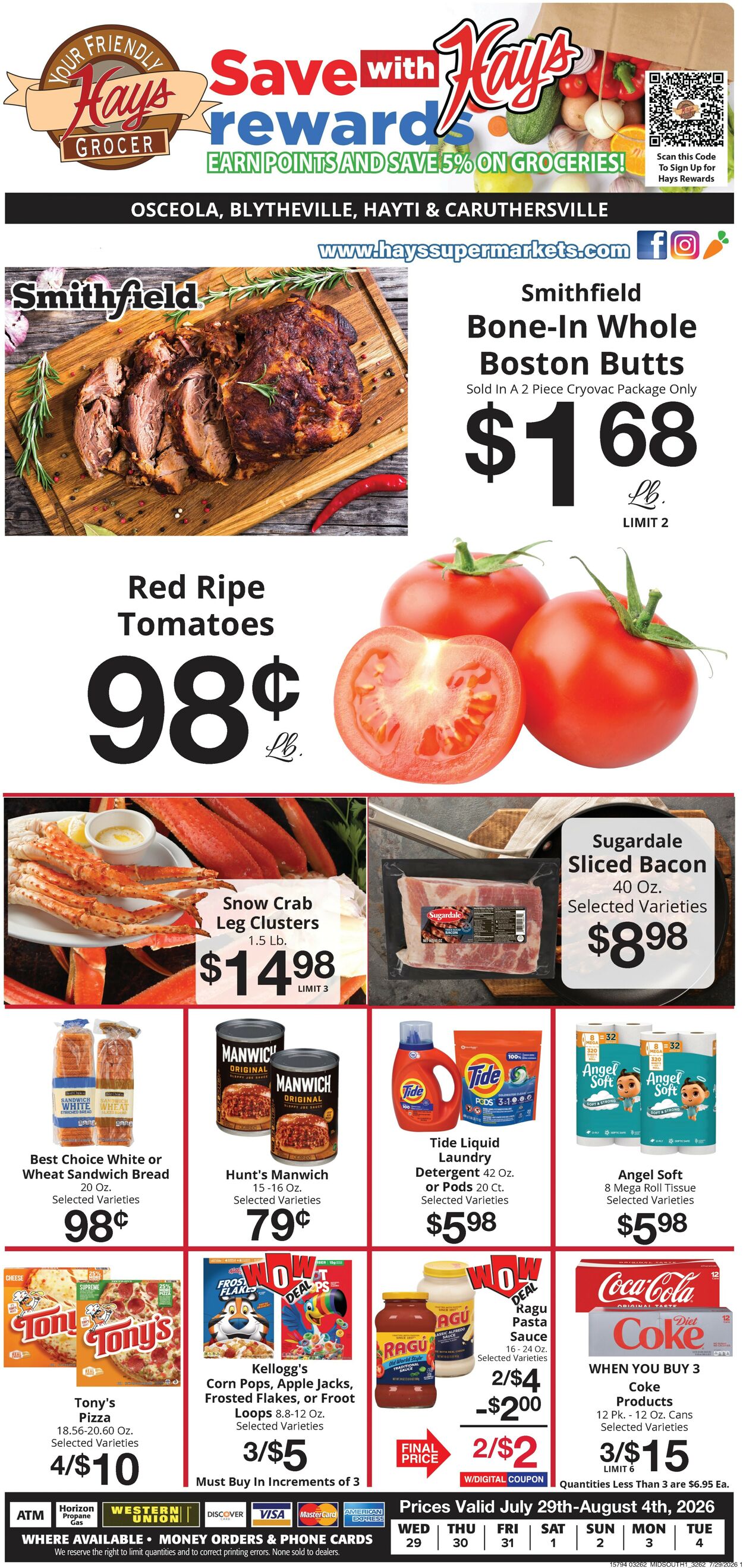 Catalogue Hays Supermarket from 07/29/2026