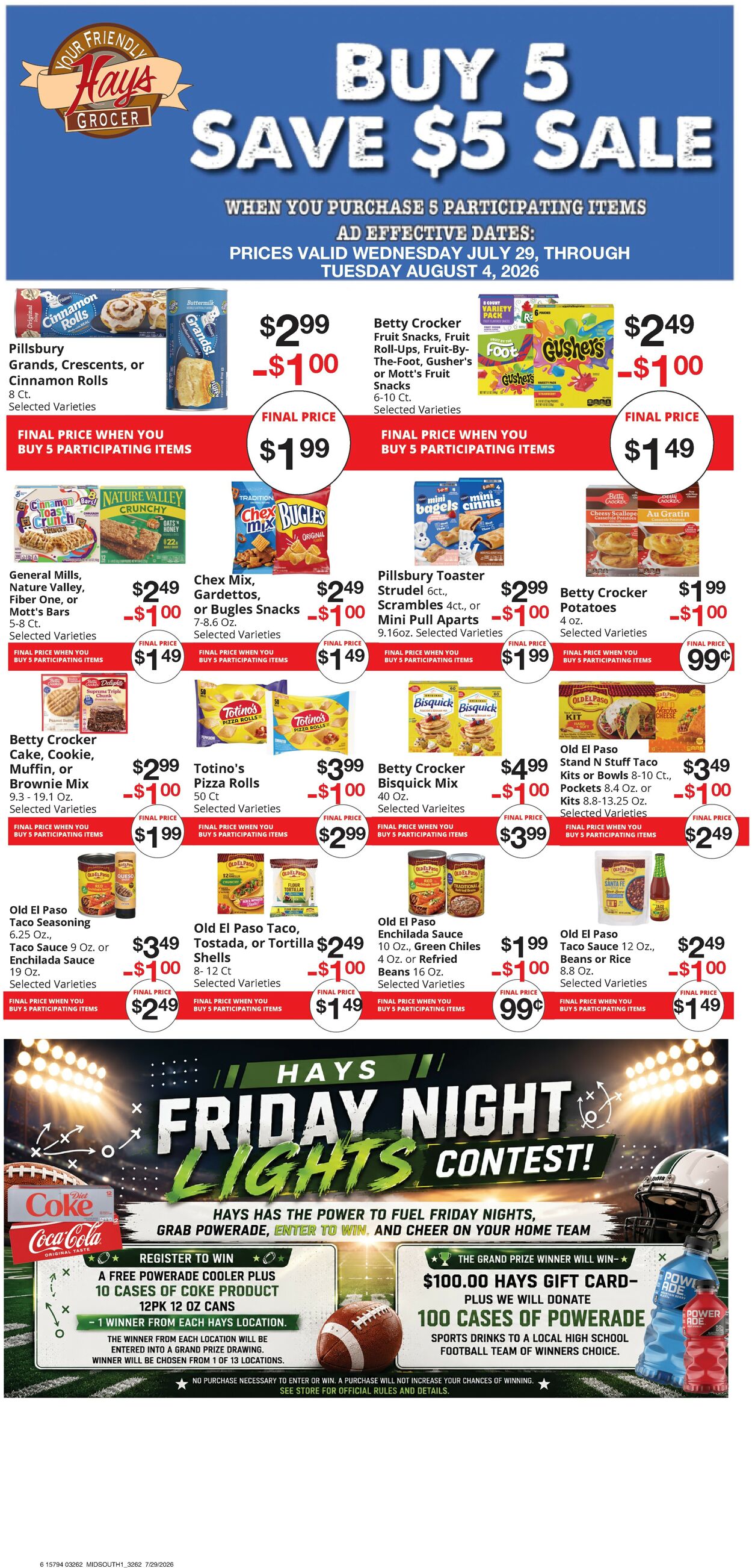 Catalogue Hays Supermarket from 07/29/2026