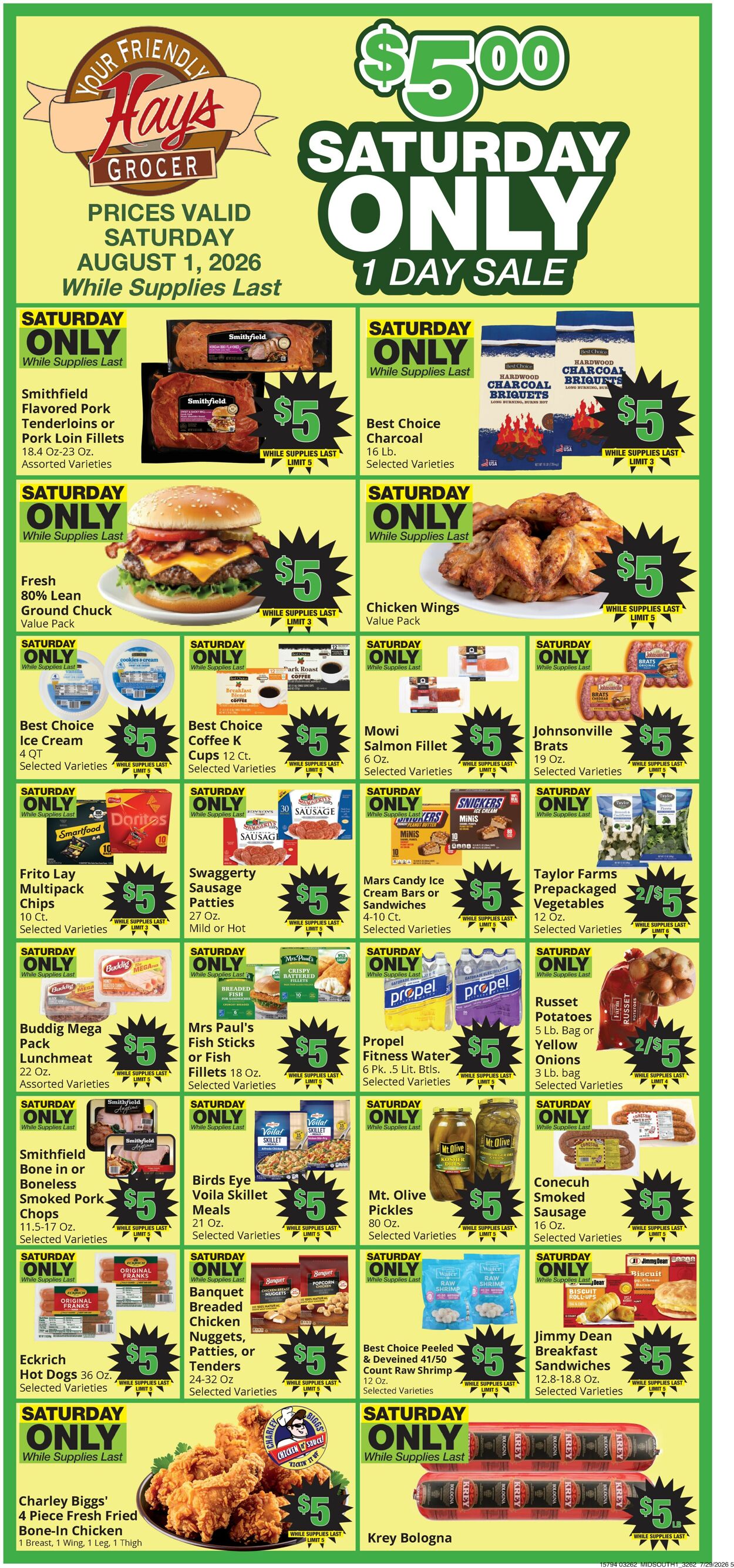 Catalogue Hays Supermarket from 07/29/2026