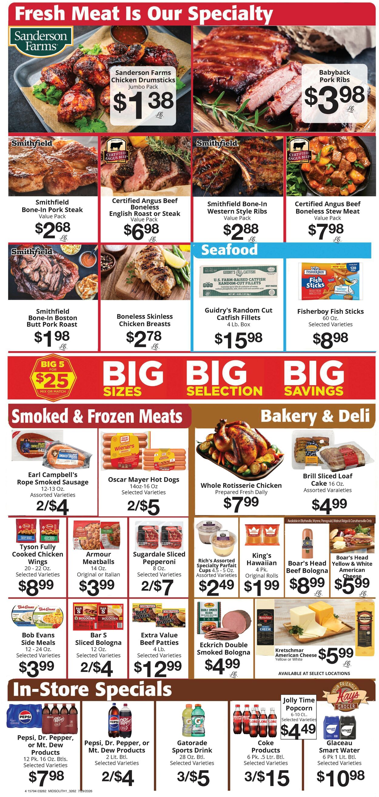 Catalogue Hays Supermarket from 07/29/2026