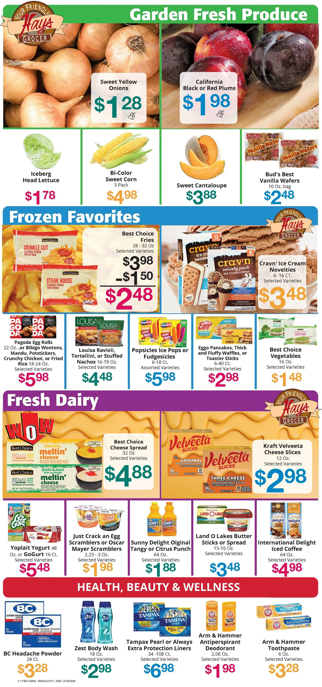Catalogue Hays Supermarket from 08/19/2026