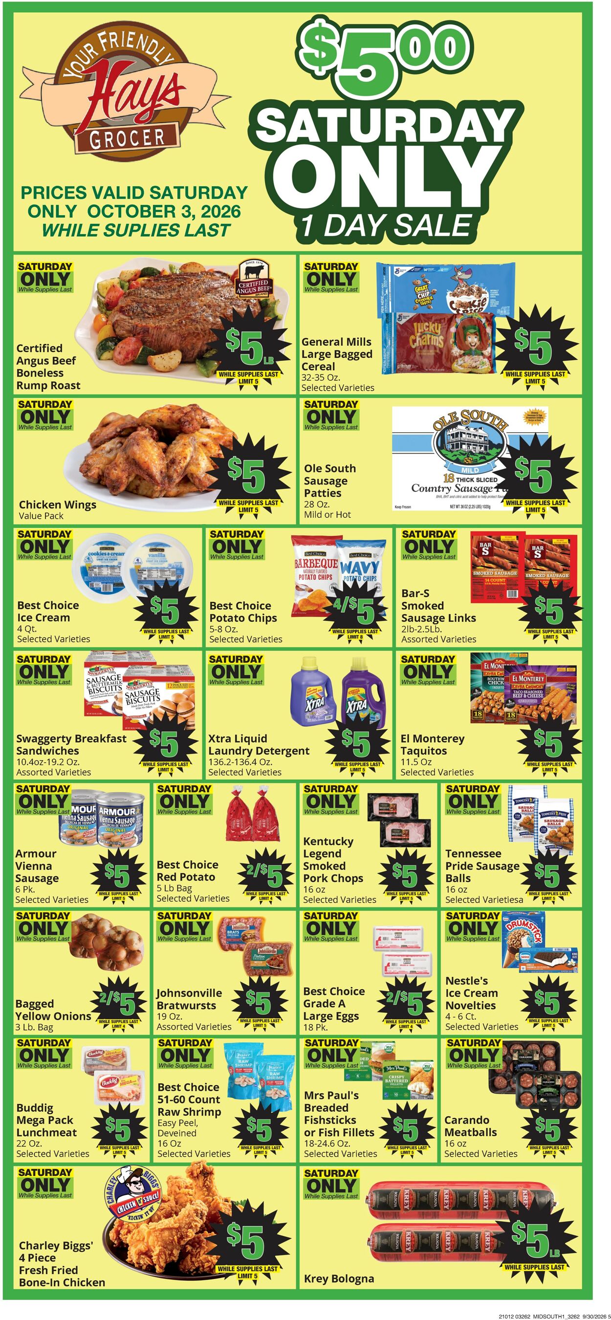 Catalogue Hays Supermarket from 09/30/2026
