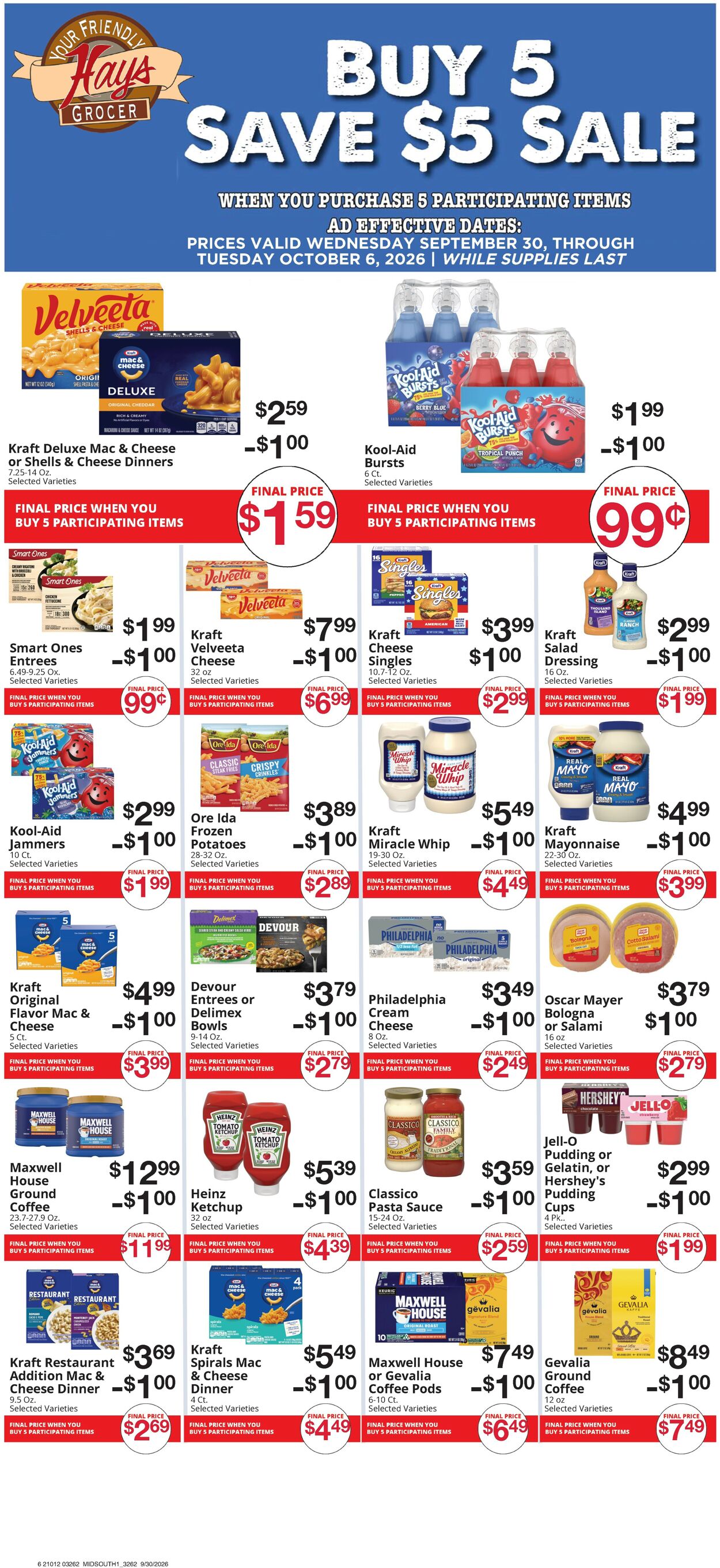 Catalogue Hays Supermarket from 09/30/2026
