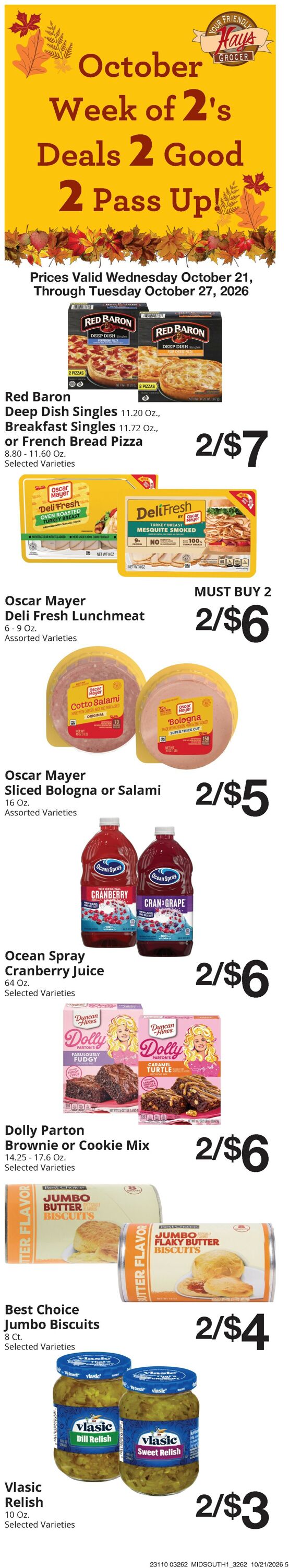 Catalogue Hays Supermarket from 10/21/2026