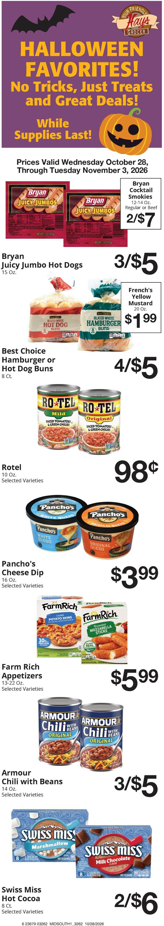 Catalogue Hays Supermarket from 10/28/2026