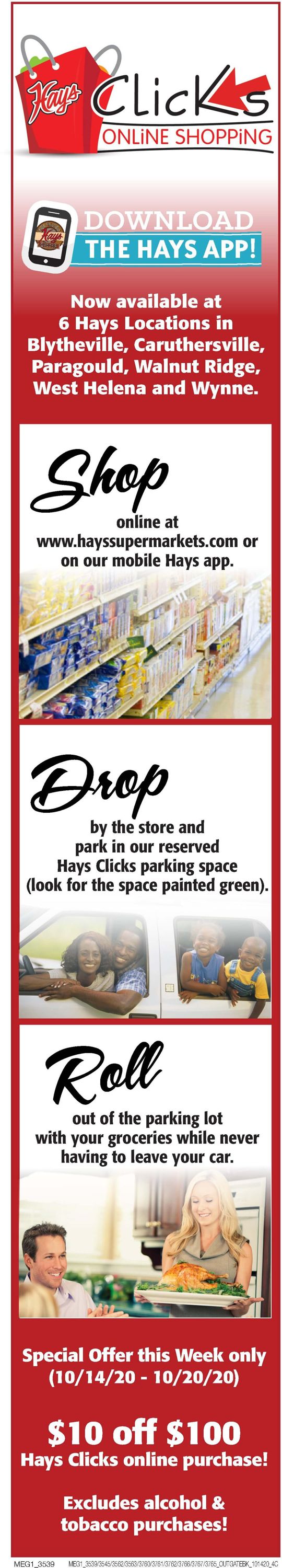 Catalogue Hays Supermarket from 10/14/2020