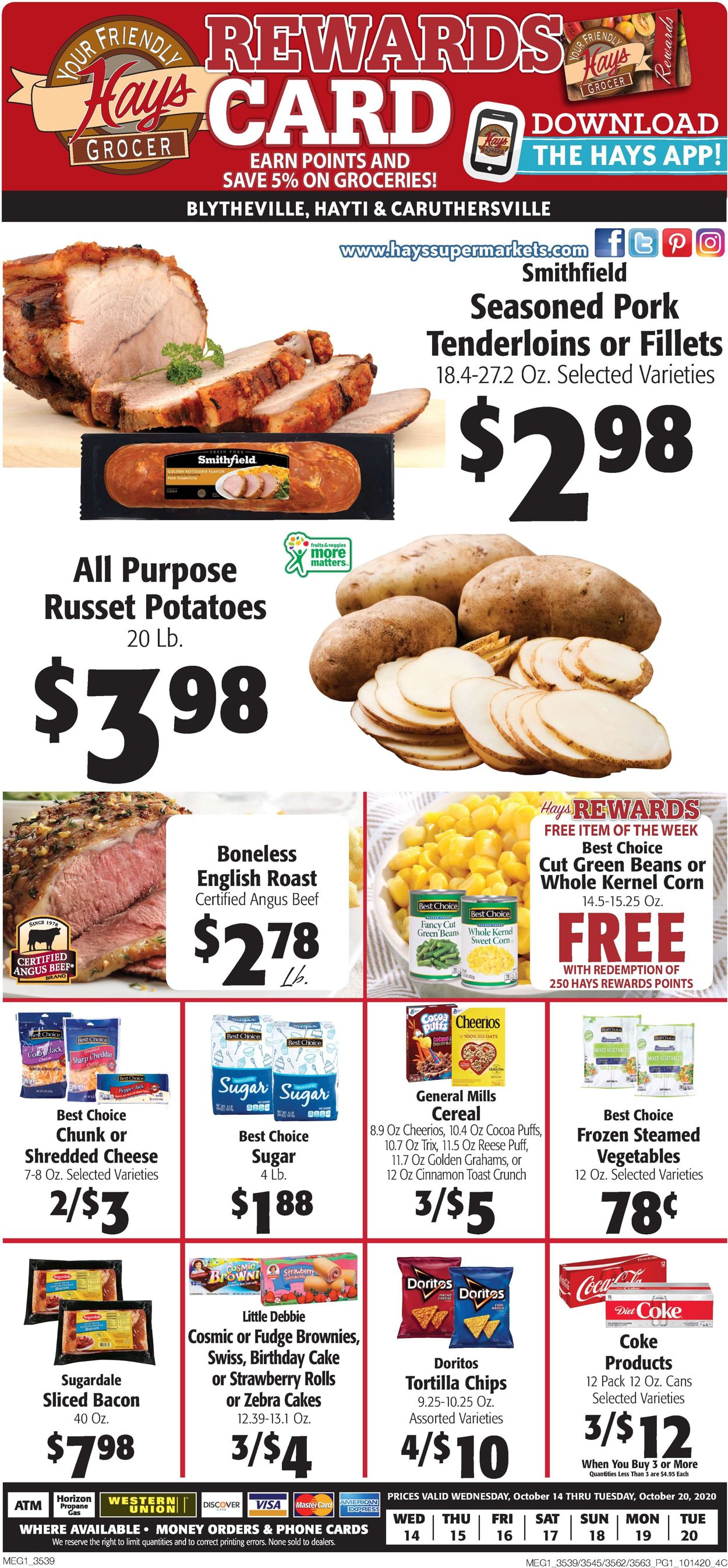 Catalogue Hays Supermarket from 10/14/2020