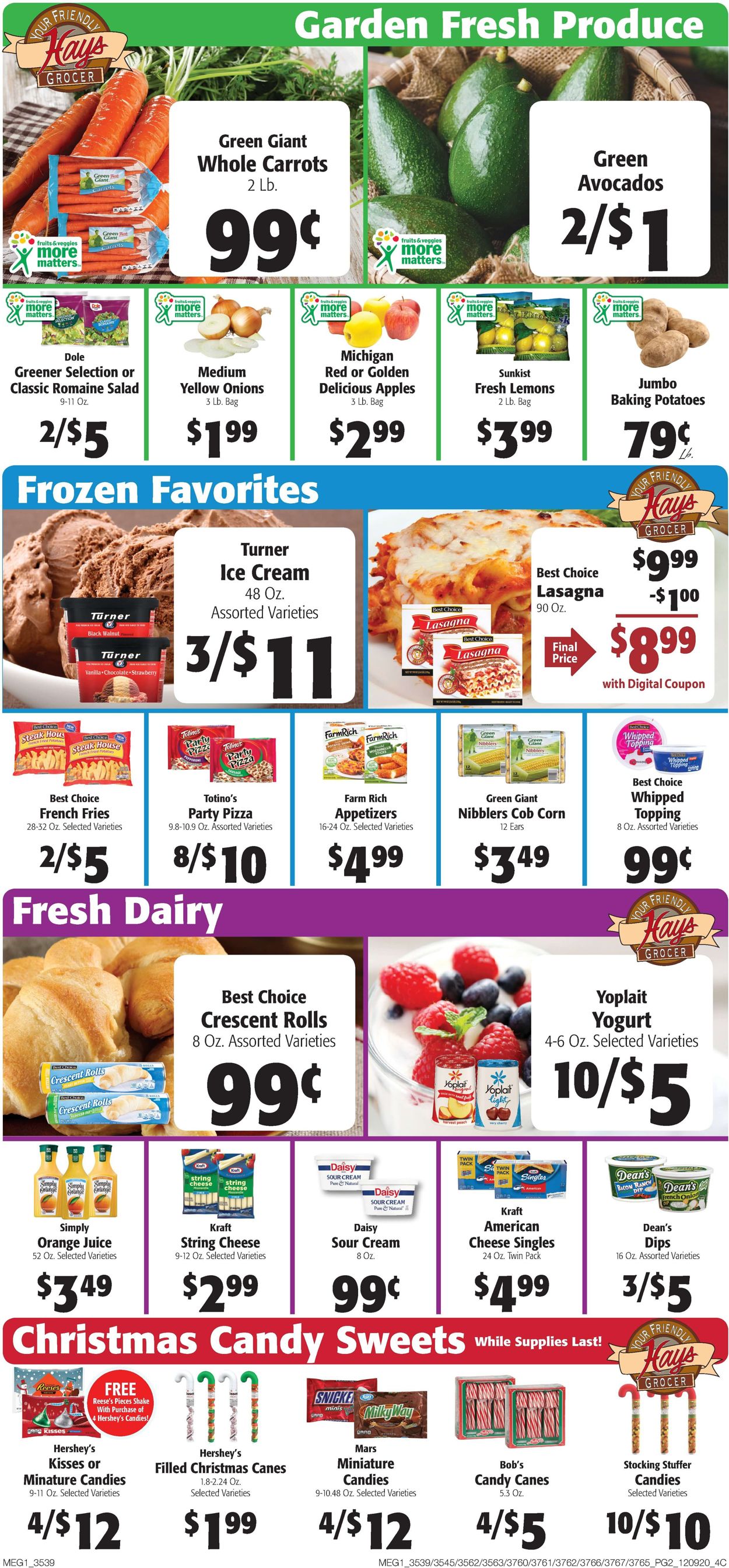 Catalogue Hays Supermarket Holiday Sale 2020 from 12/09/2020