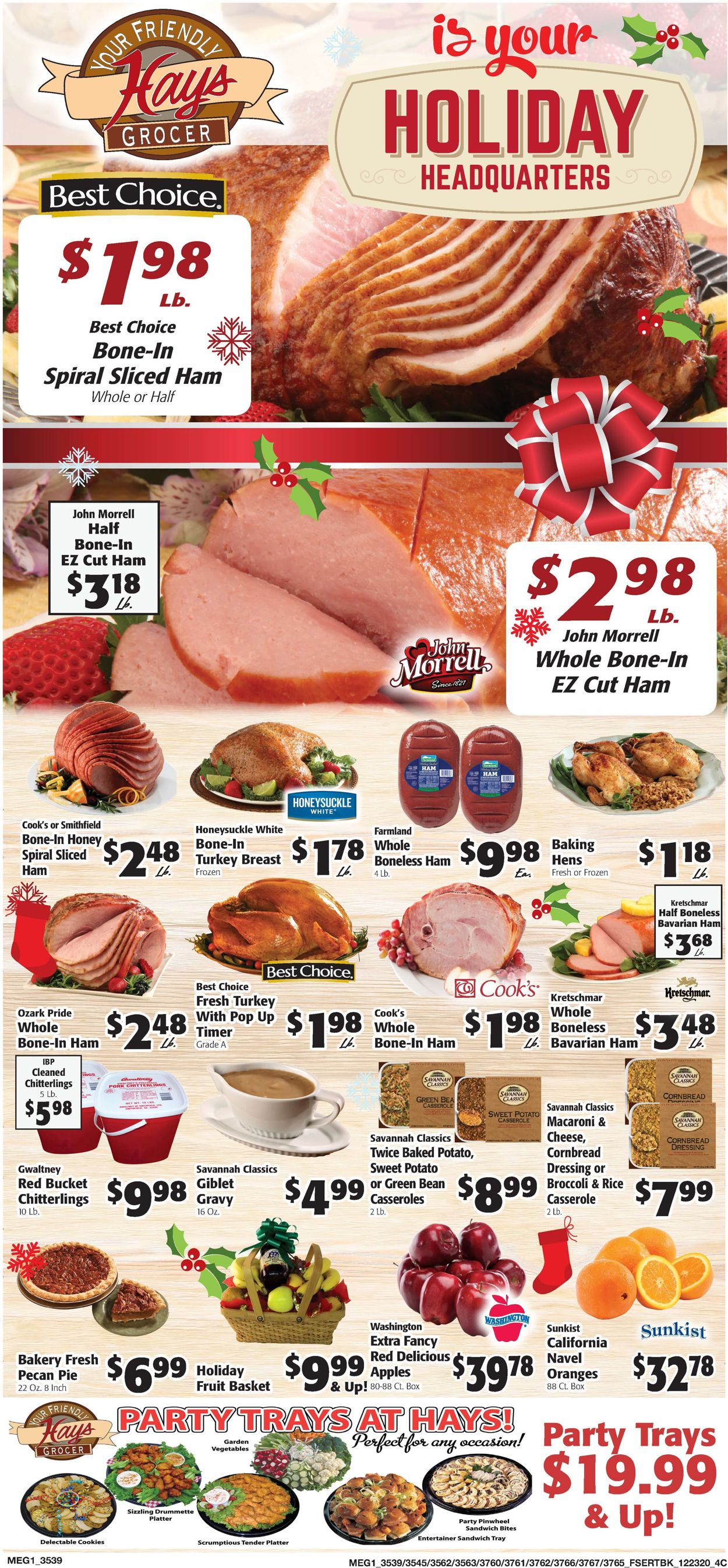Catalogue Hays Supermarket Christmas Ad 2020 from 12/23/2020