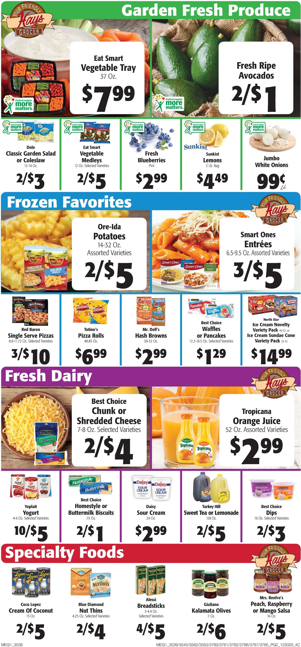 Catalogue Hays Supermarket from 12/30/2020