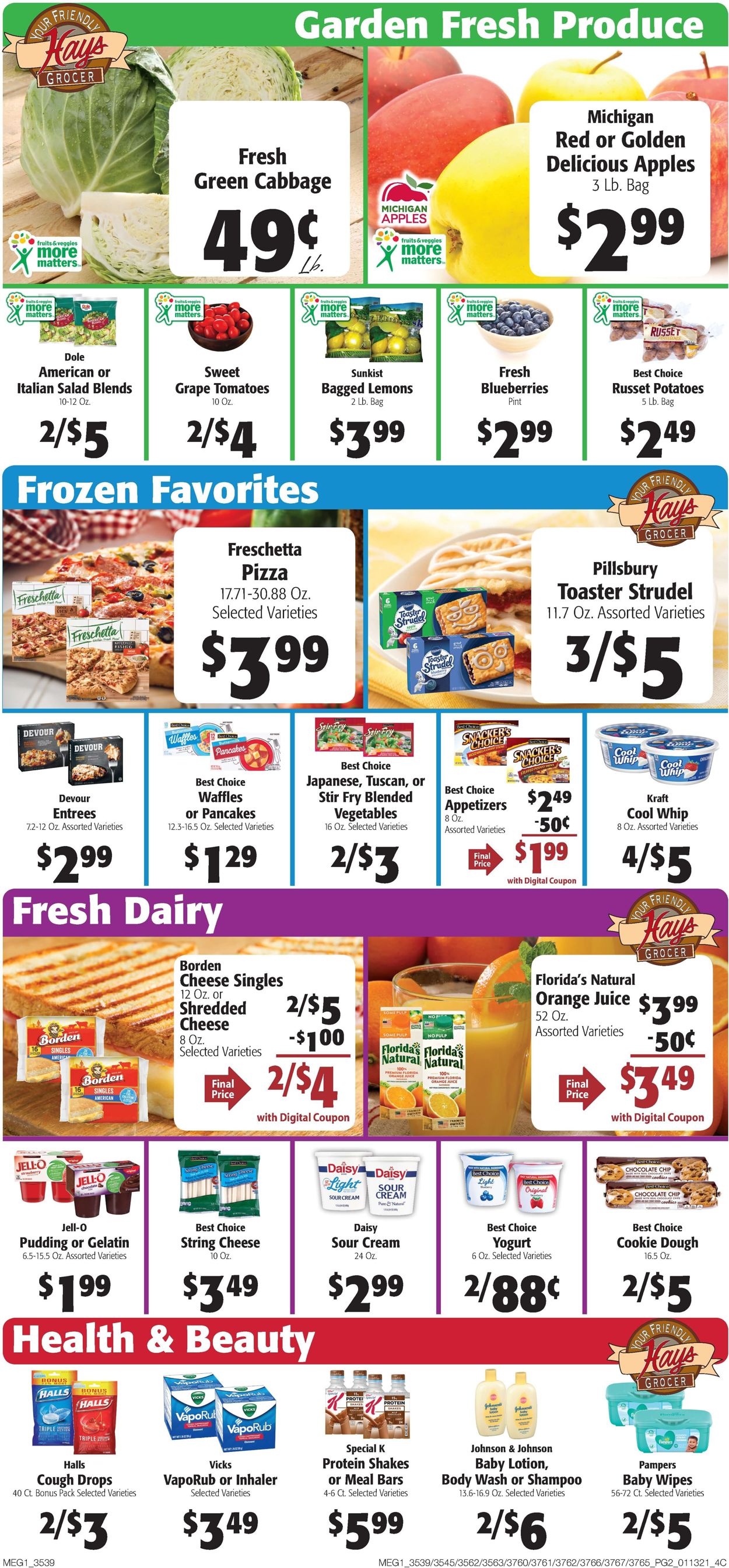 Catalogue Hays Supermarket from 01/13/2021