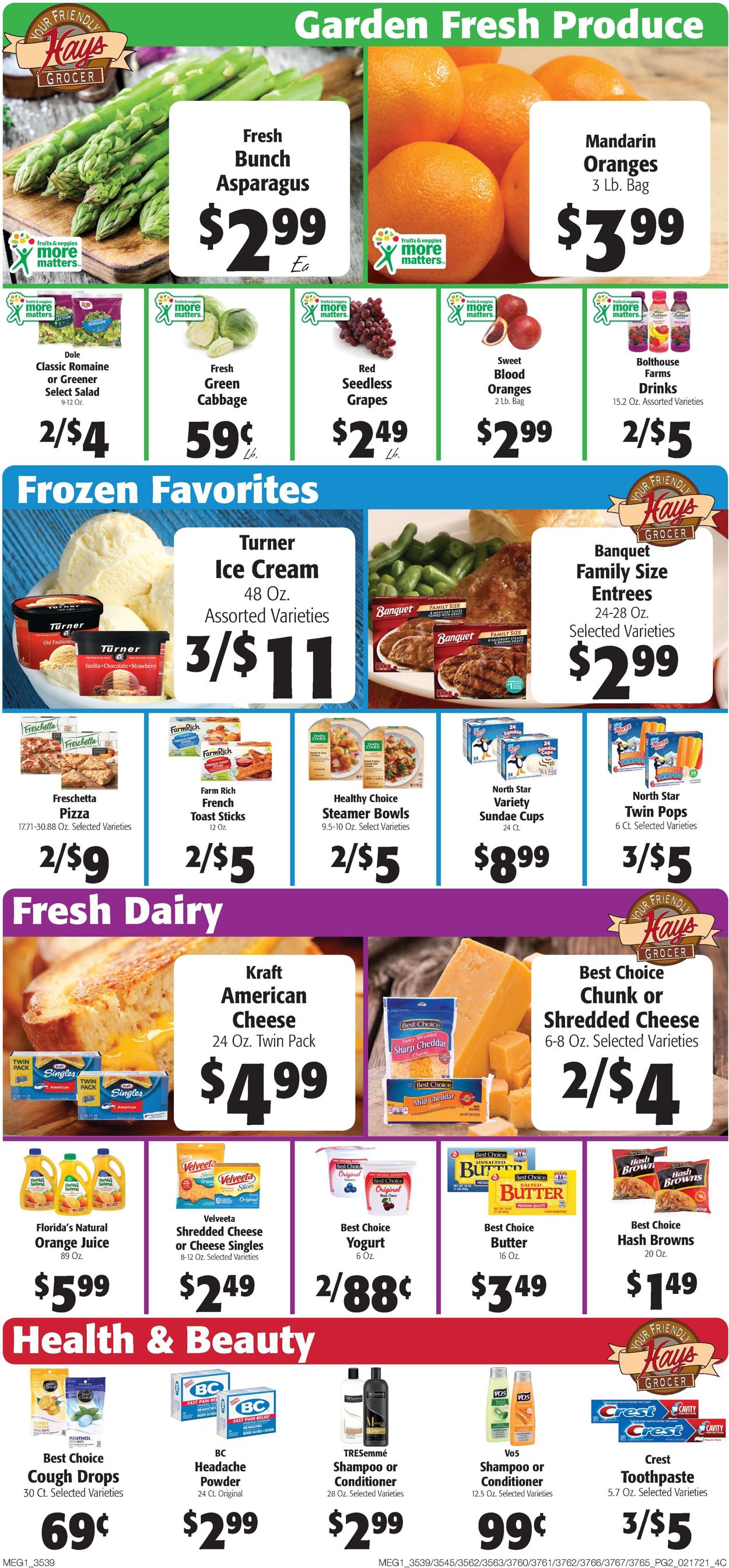 Catalogue Hays Supermarket from 02/17/2021