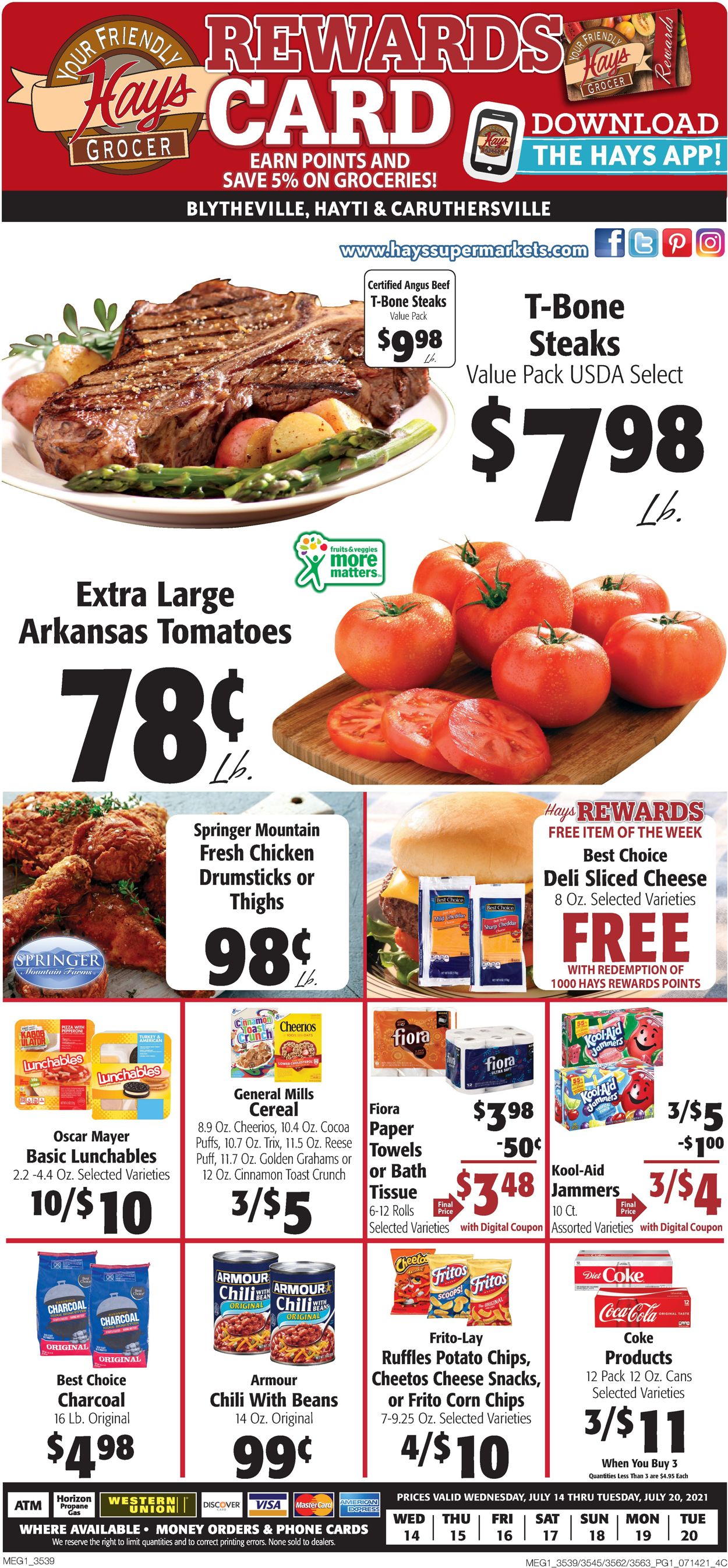 Catalogue Hays Supermarket from 07/14/2021