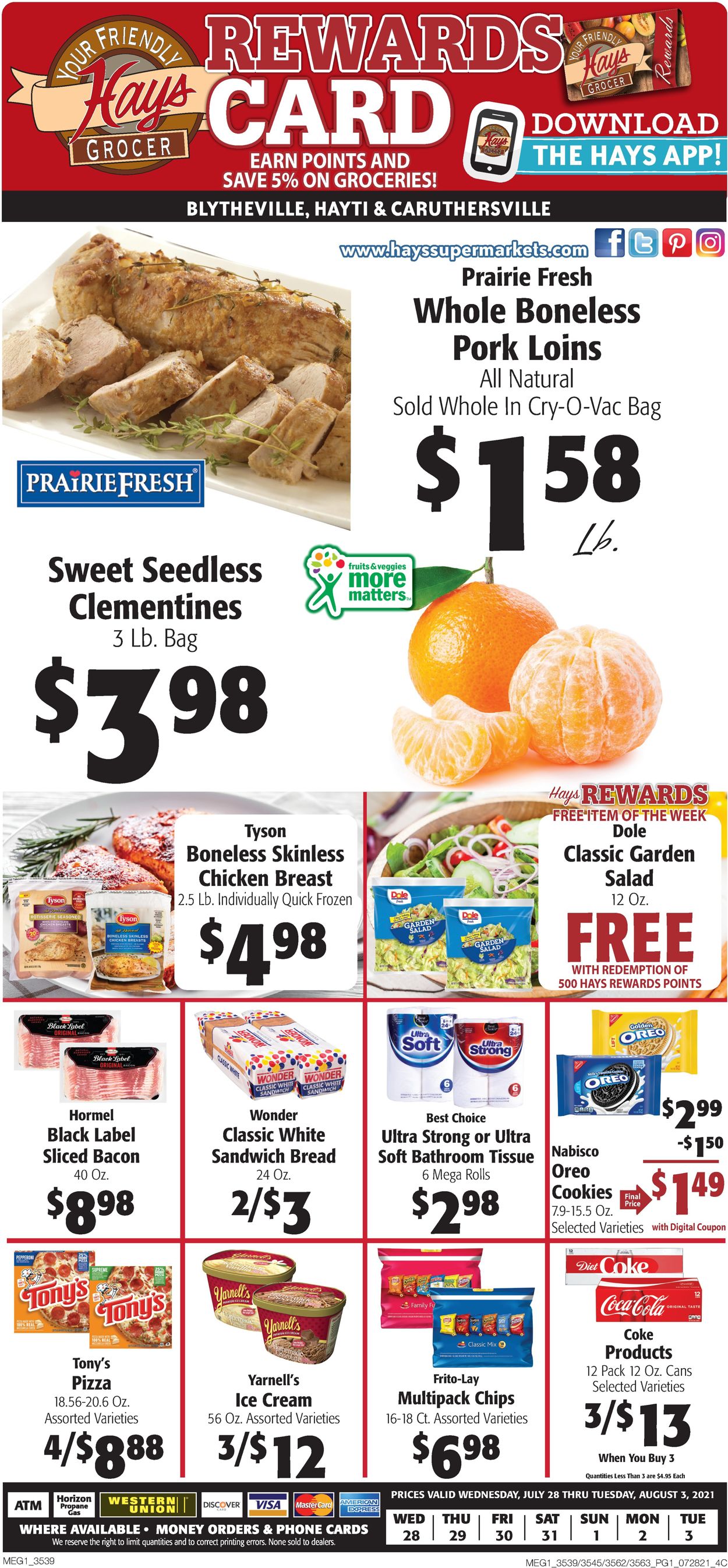 Catalogue Hays Supermarket from 07/28/2021