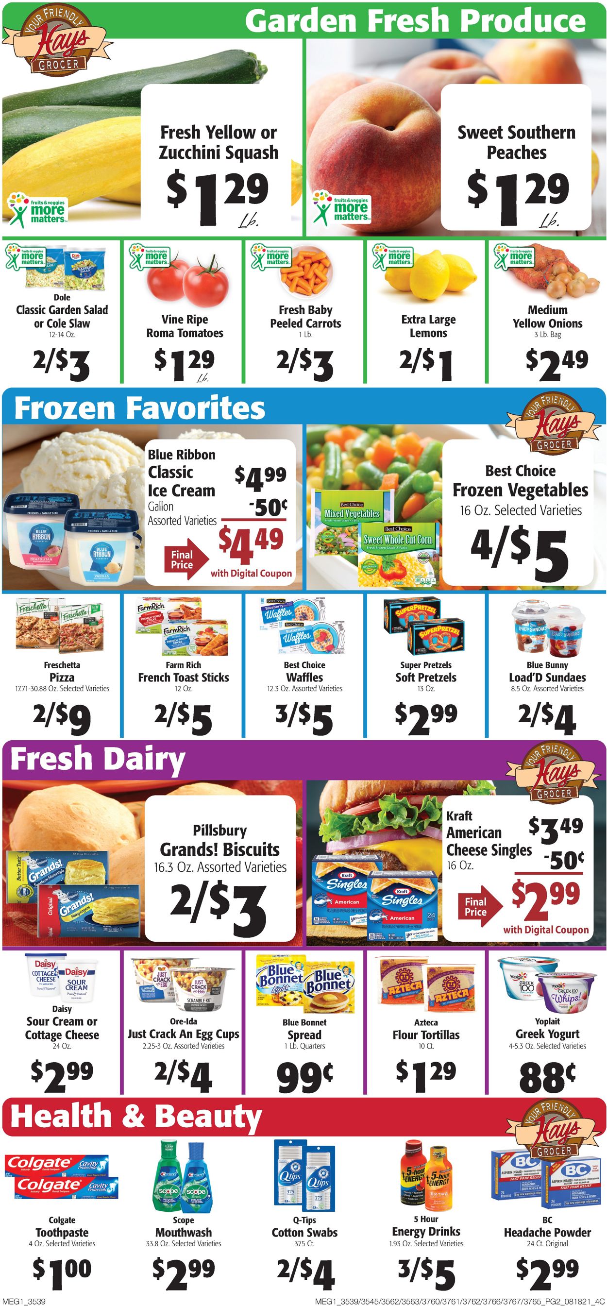 Catalogue Hays Supermarket from 08/18/2021
