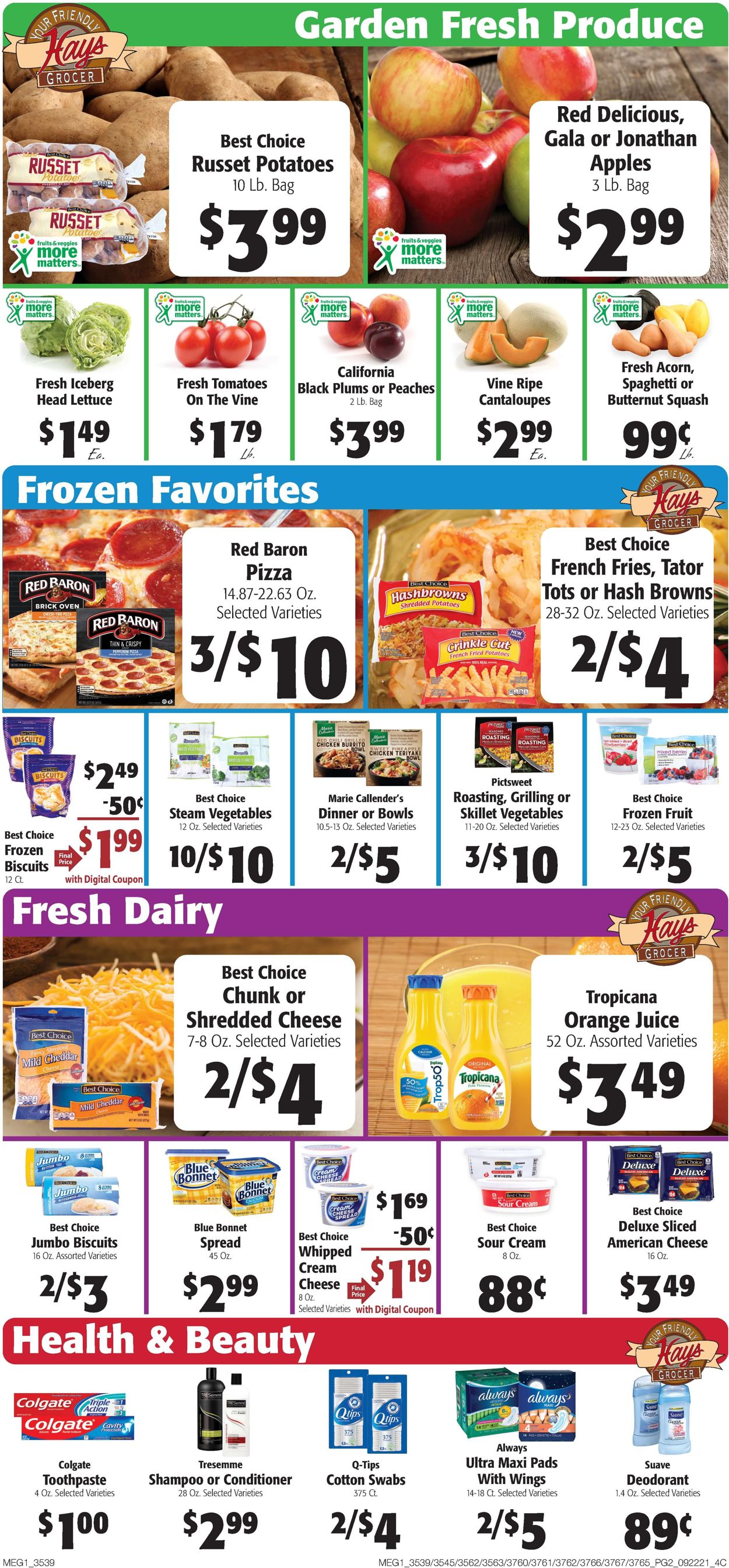 Catalogue Hays Supermarket from 09/22/2021