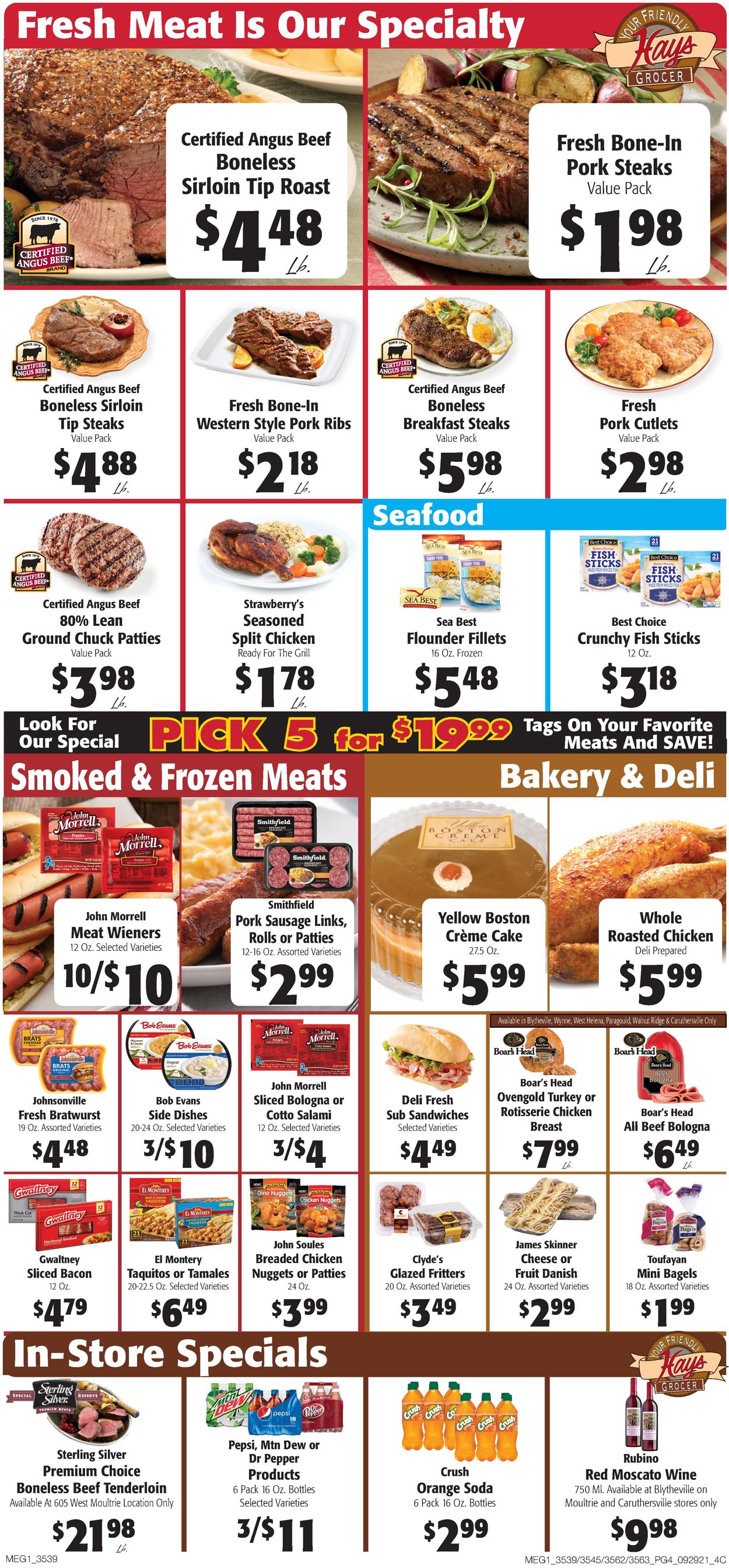 Catalogue Hays Supermarket from 09/29/2021