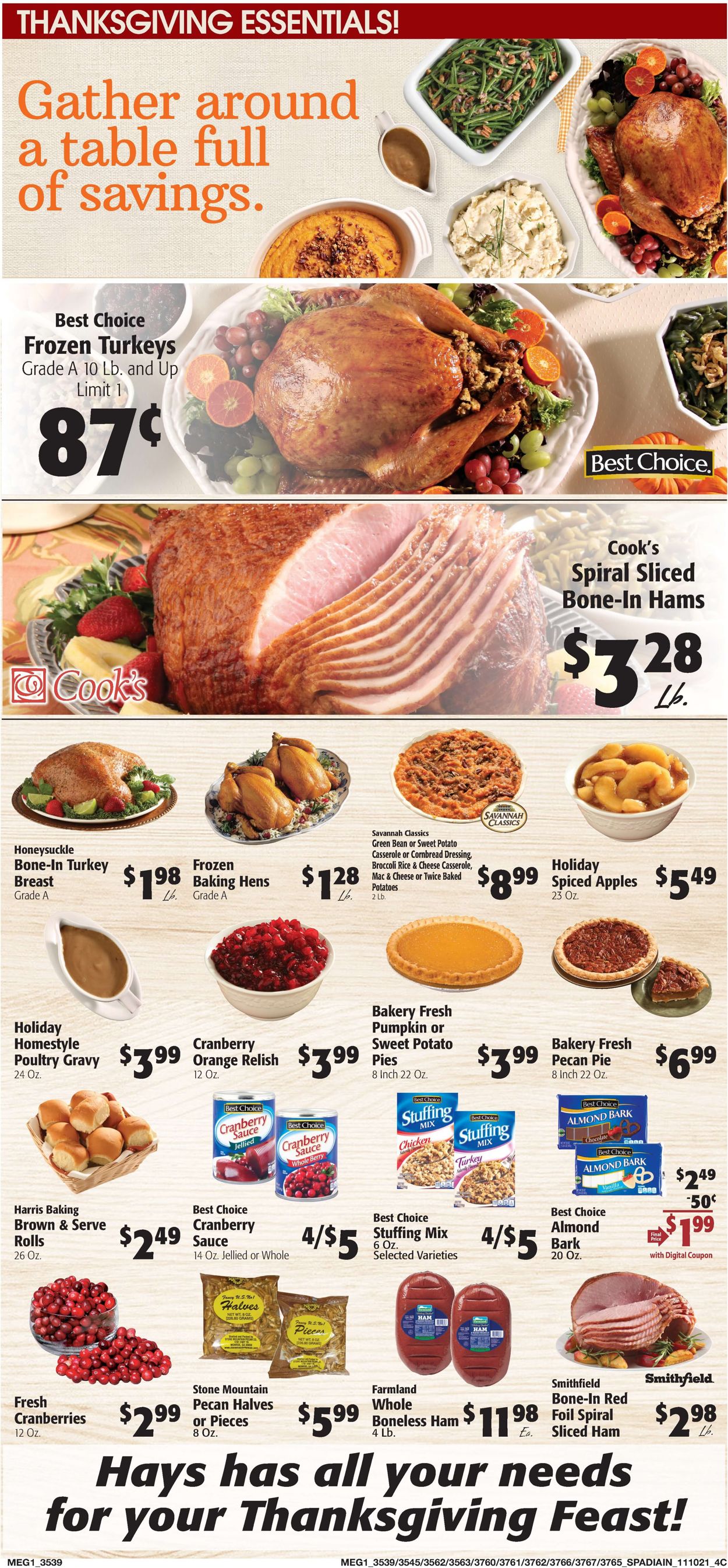 Catalogue Hays Supermarket from 11/10/2021