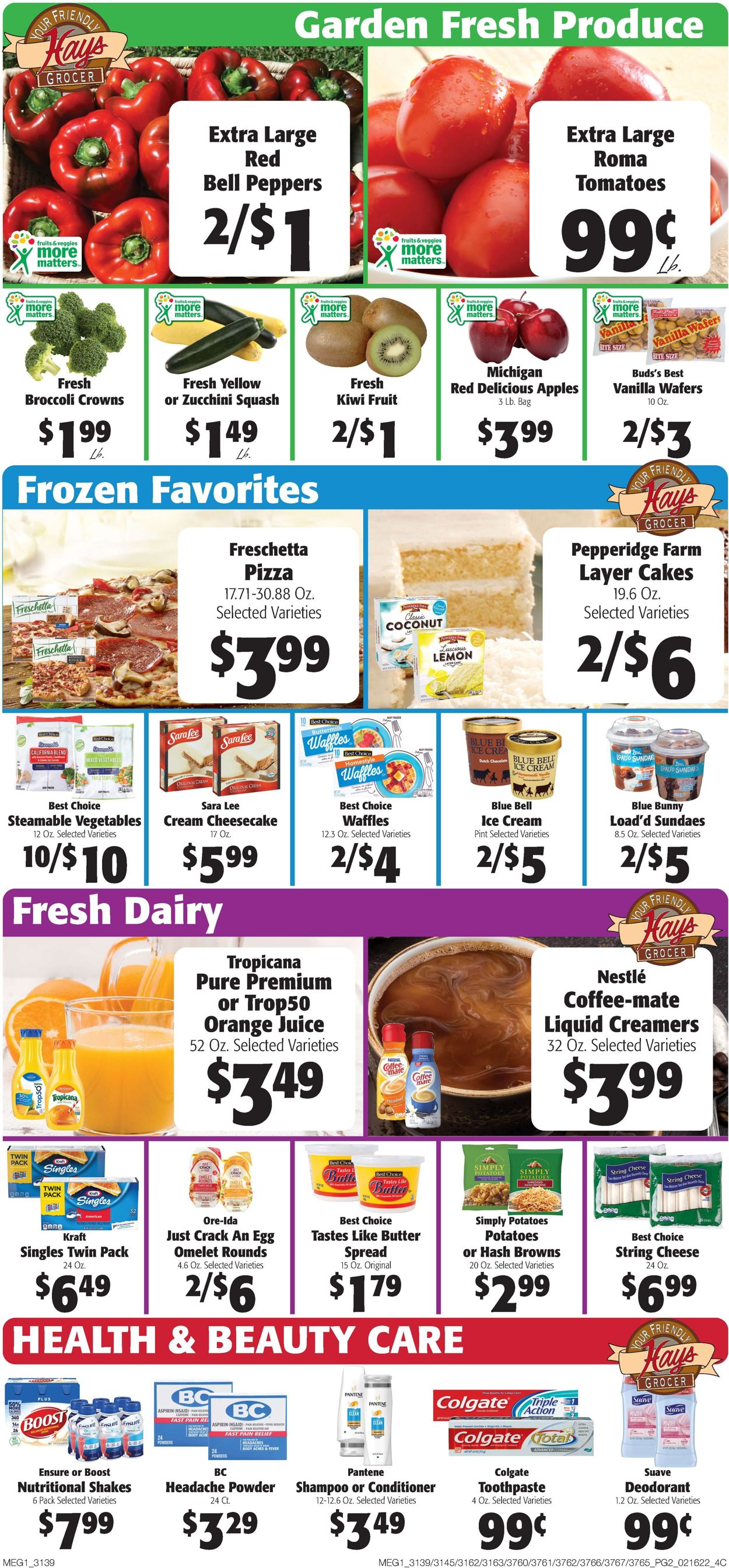 Catalogue Hays Supermarket from 02/16/2022