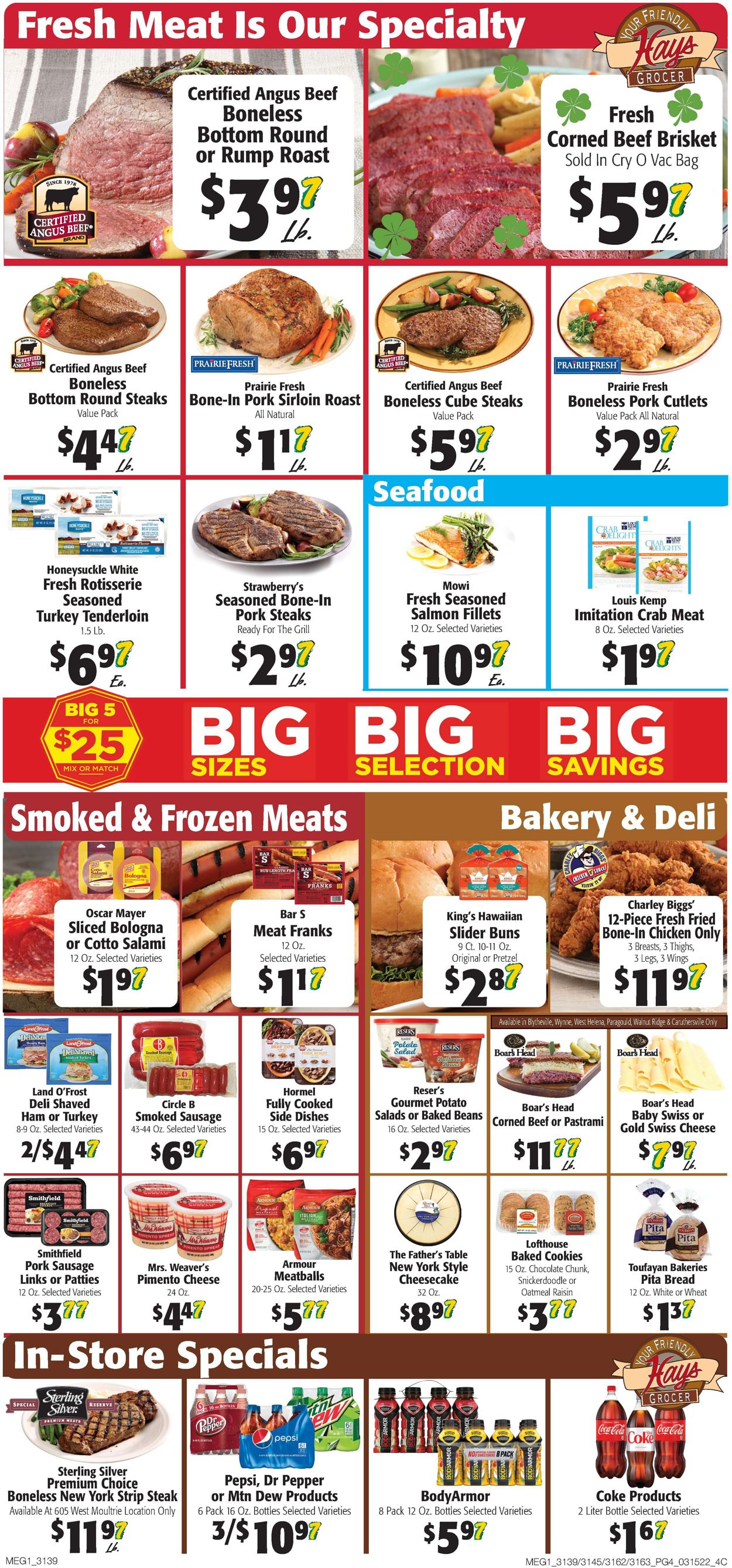 Catalogue Hays Supermarket from 03/16/2022
