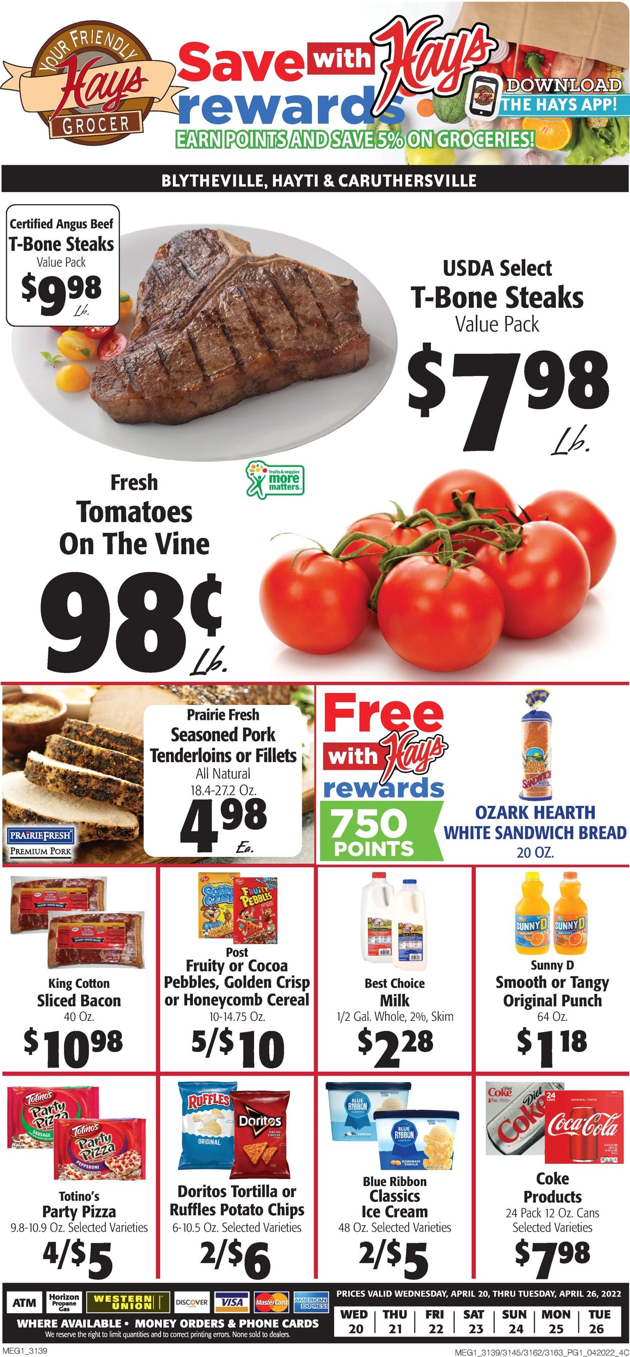 Catalogue Hays Supermarket from 04/20/2022