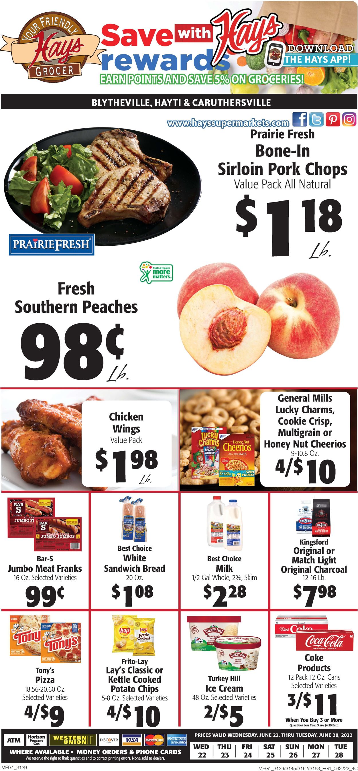 Catalogue Hays Supermarket from 06/22/2022