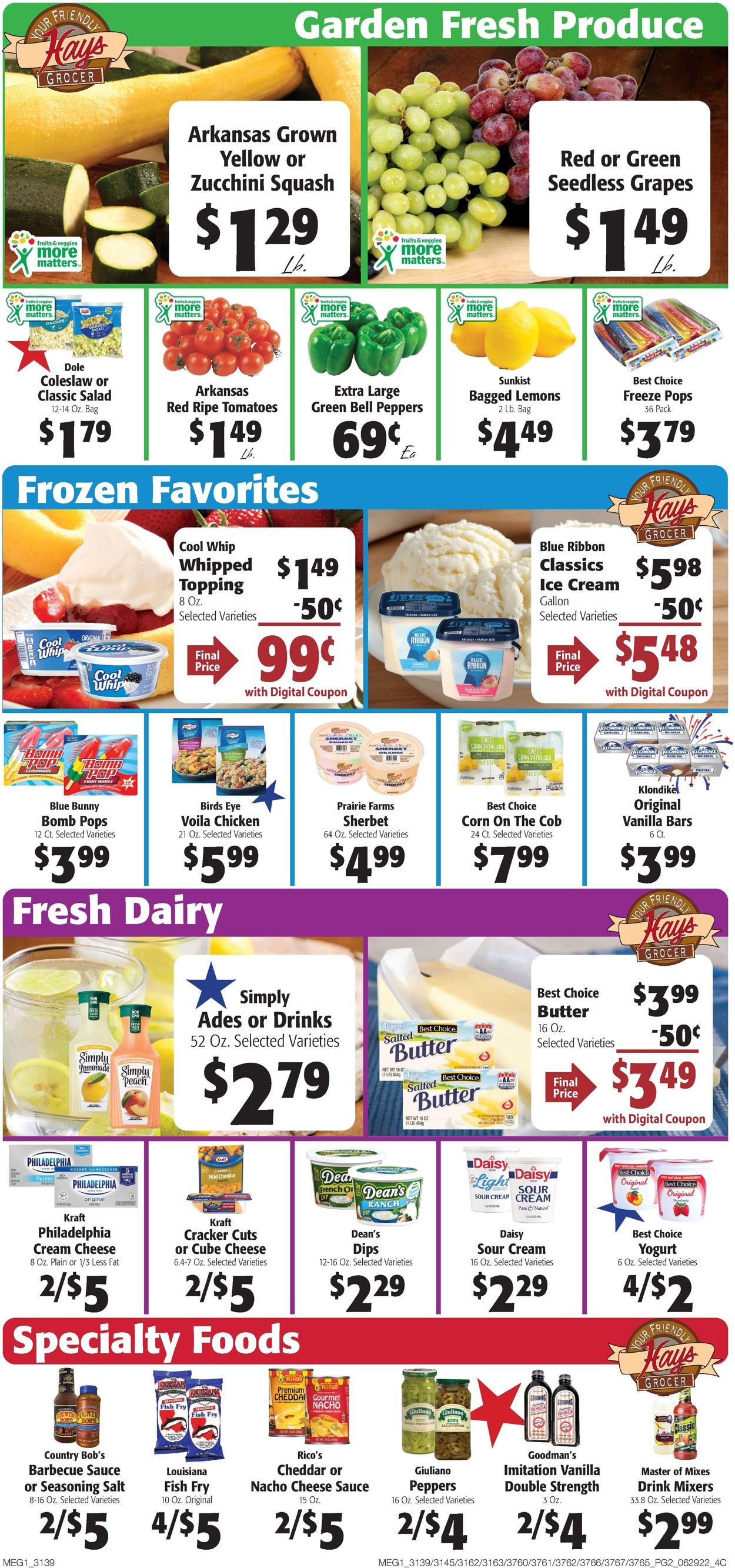 Catalogue Hays Supermarket from 06/29/2022