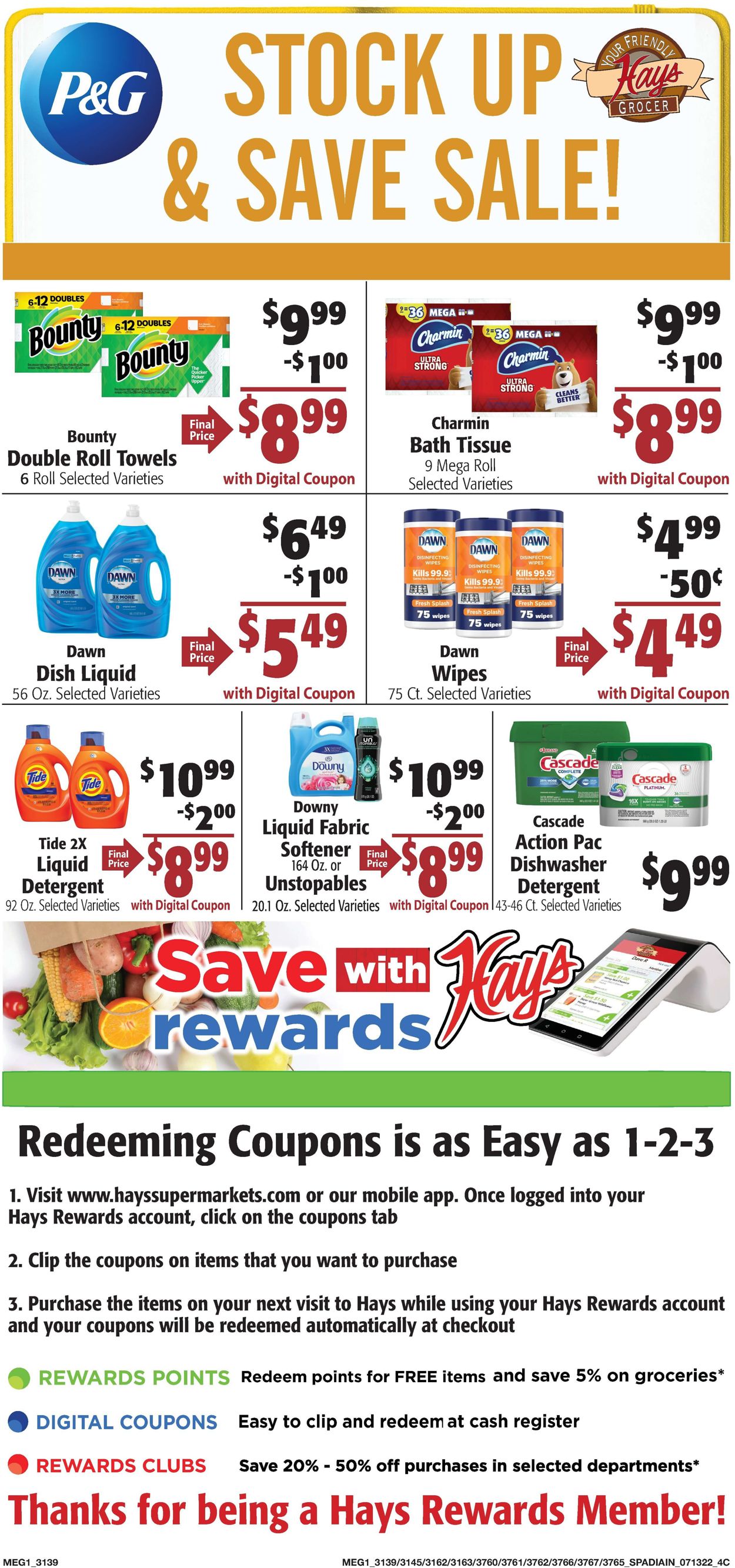 Catalogue Hays Supermarket - Back To School Sale from 07/13/2022