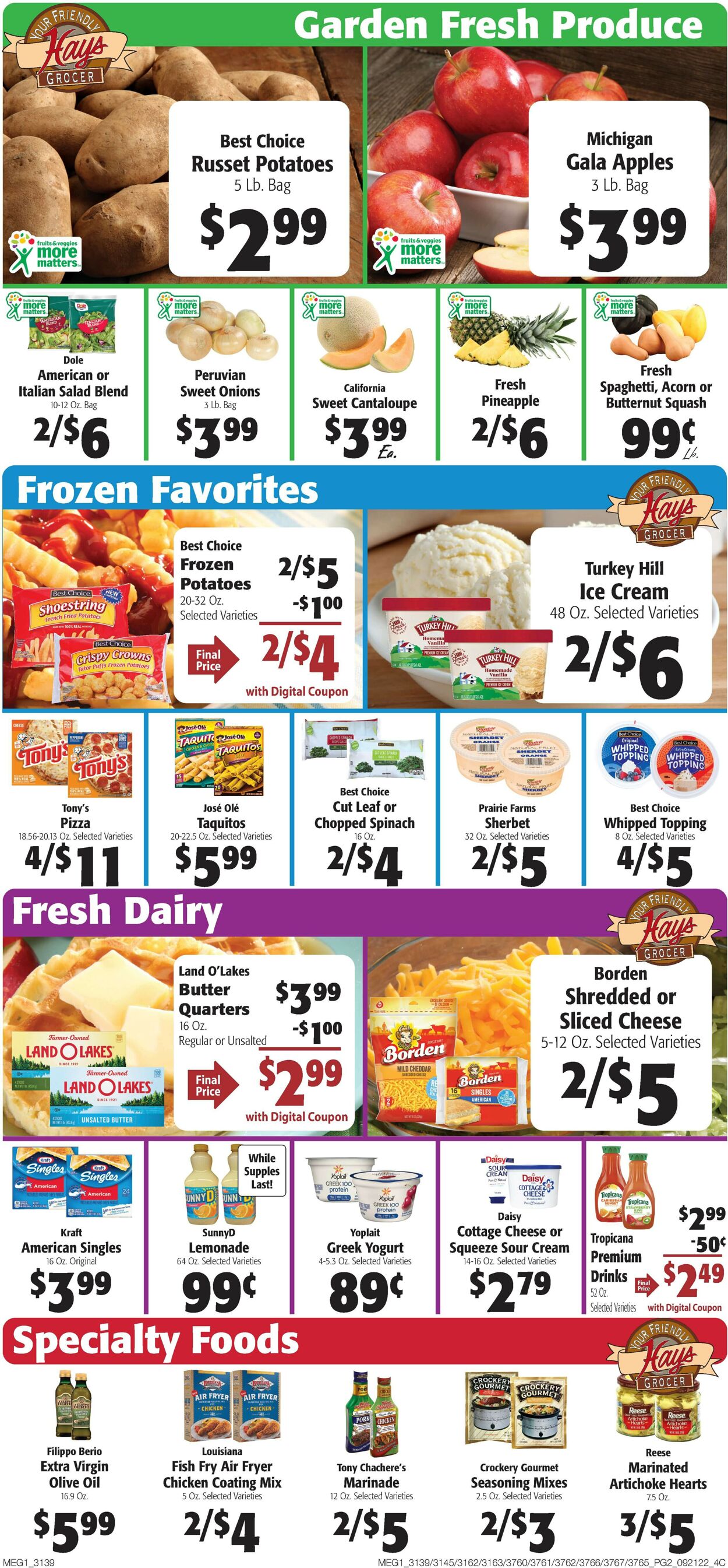 Catalogue Hays Supermarket from 09/21/2022