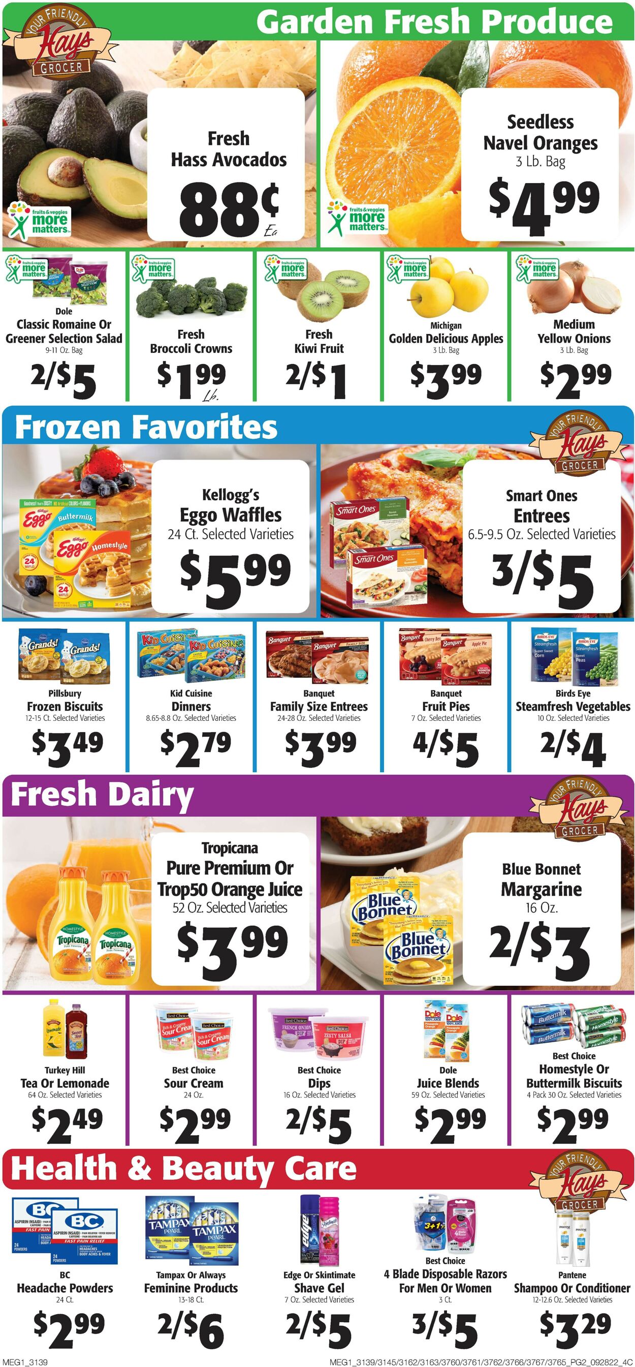 Catalogue Hays Supermarket from 09/28/2022