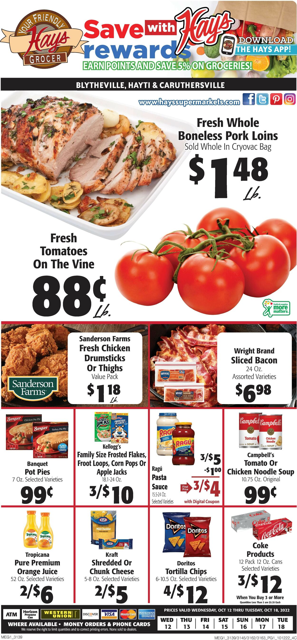 Catalogue Hays Supermarket from 10/12/2022