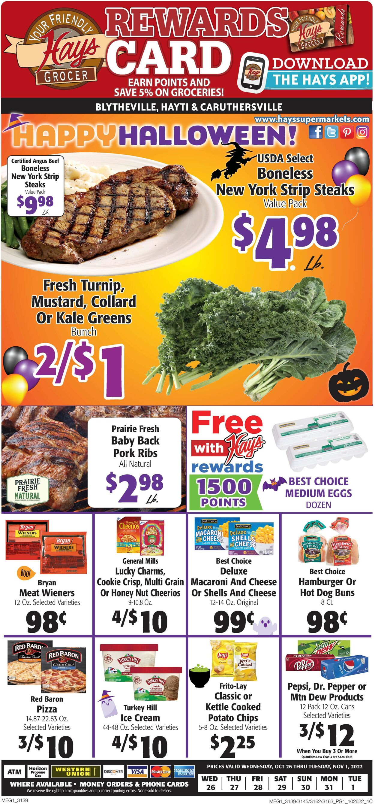 Catalogue Hays Supermarket from 10/26/2022