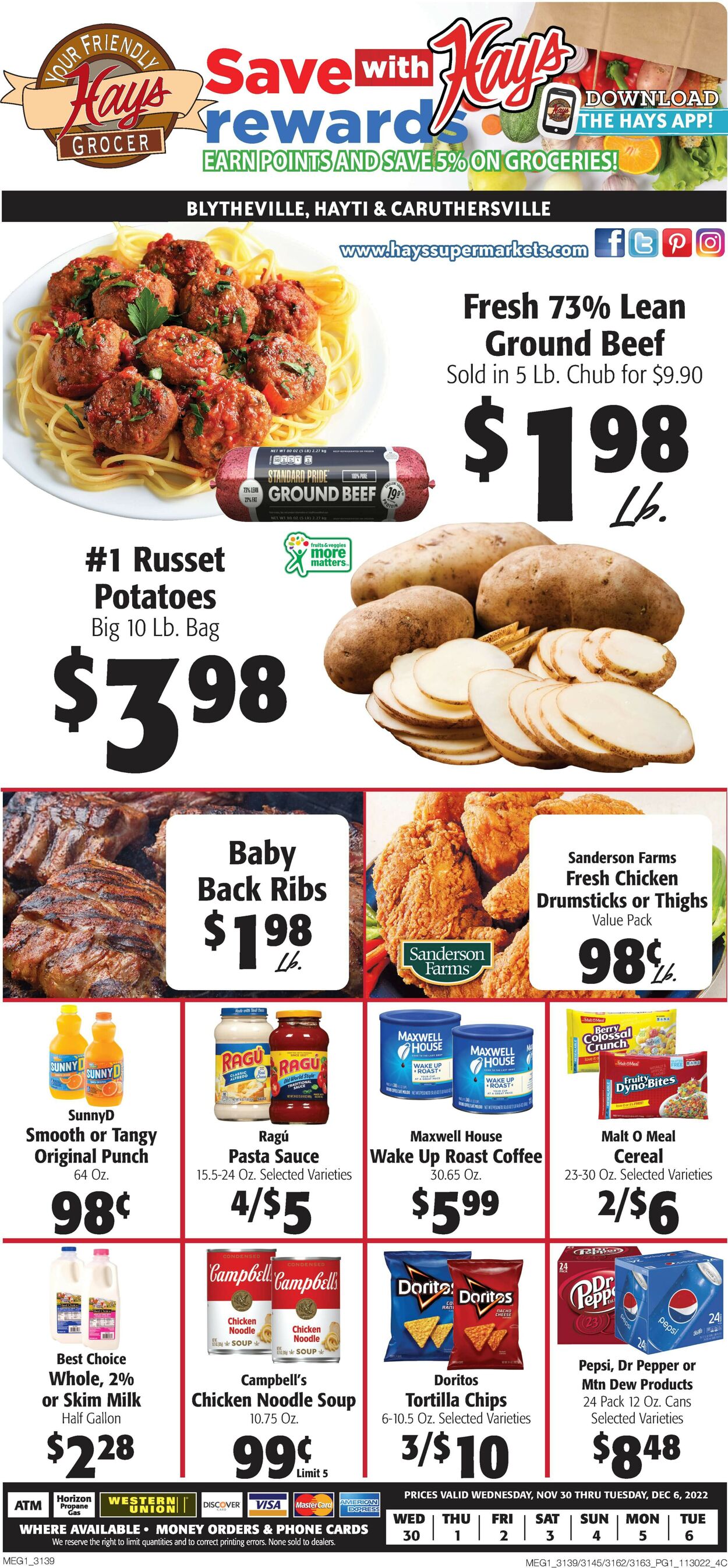 Catalogue Hays Supermarket from 11/30/2022