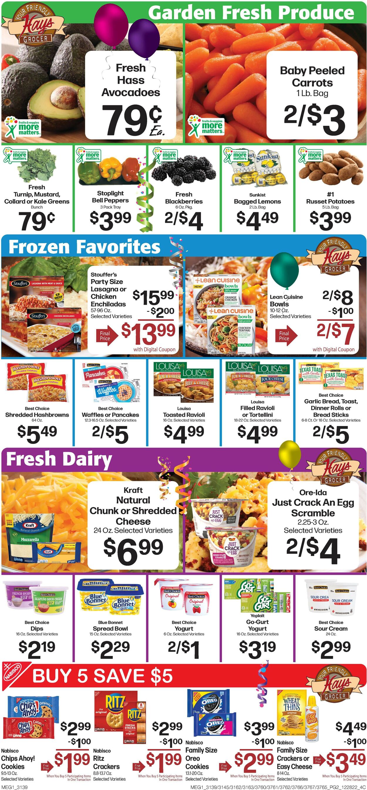Catalogue Hays Supermarket from 12/28/2022