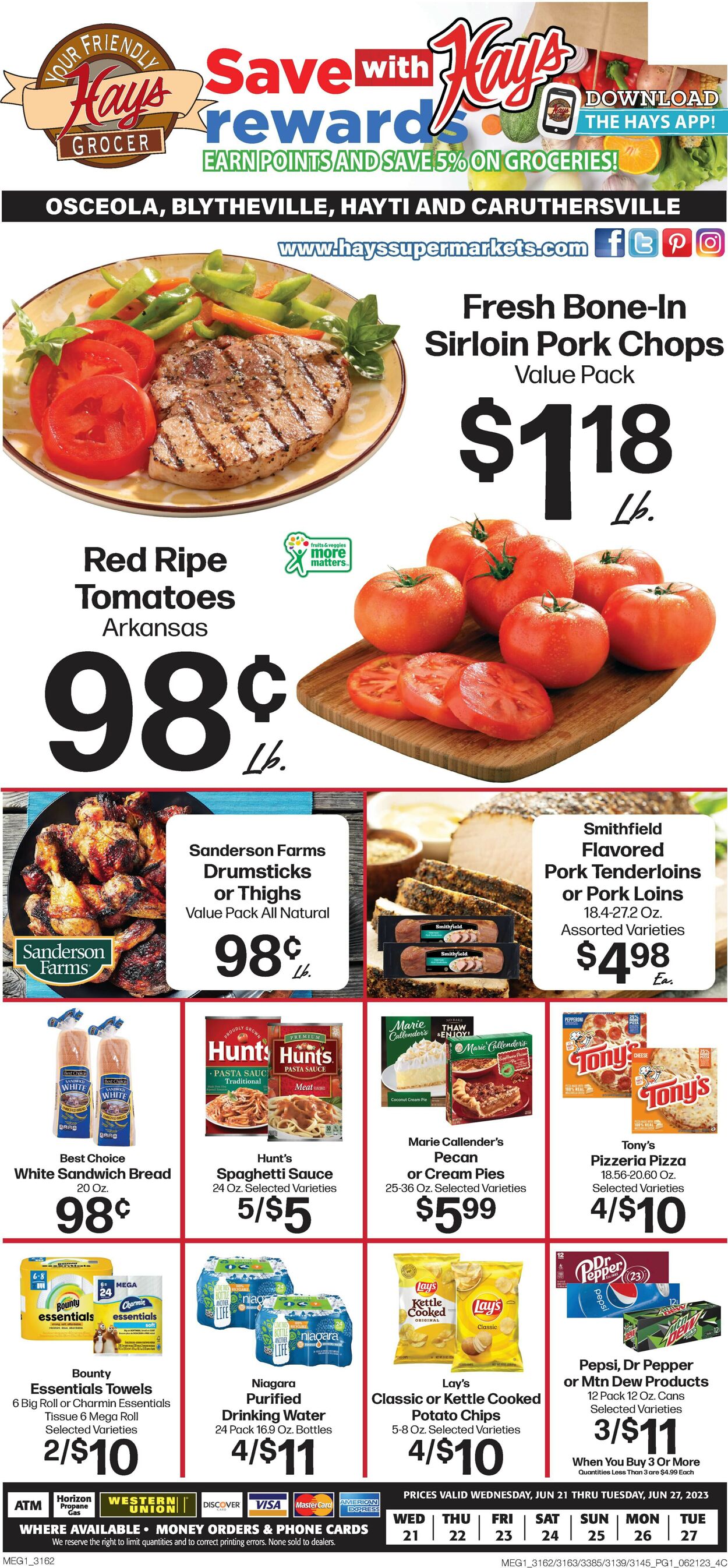 Catalogue Hays Supermarket from 06/21/2023