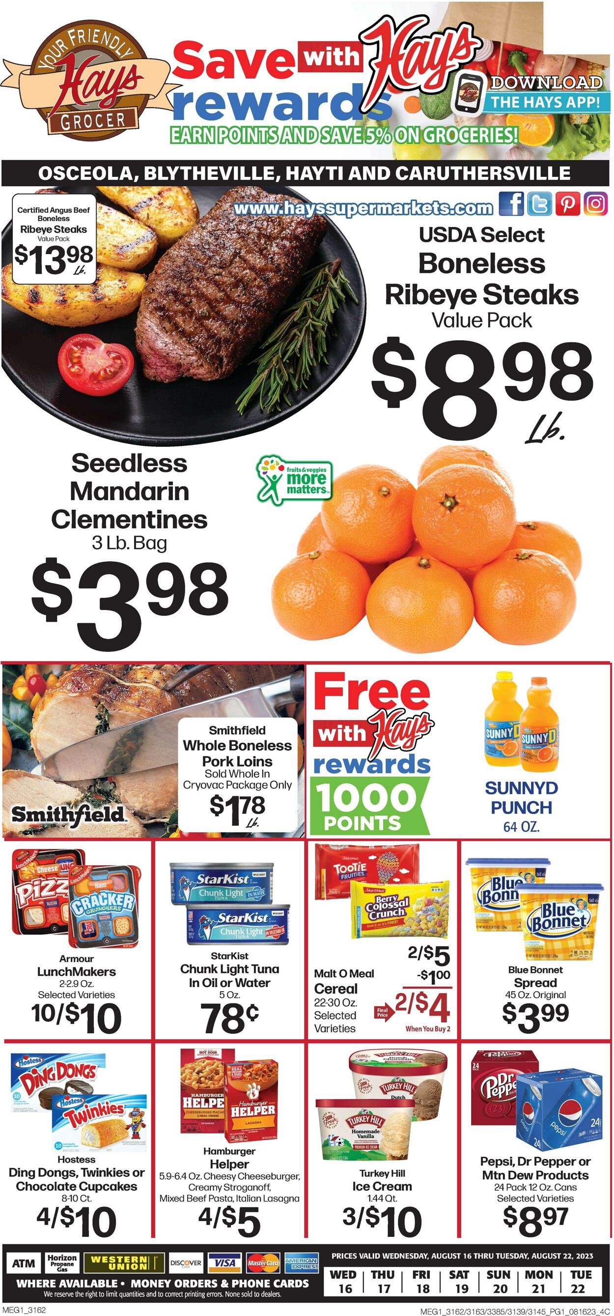 Catalogue Hays Supermarket from 08/16/2023