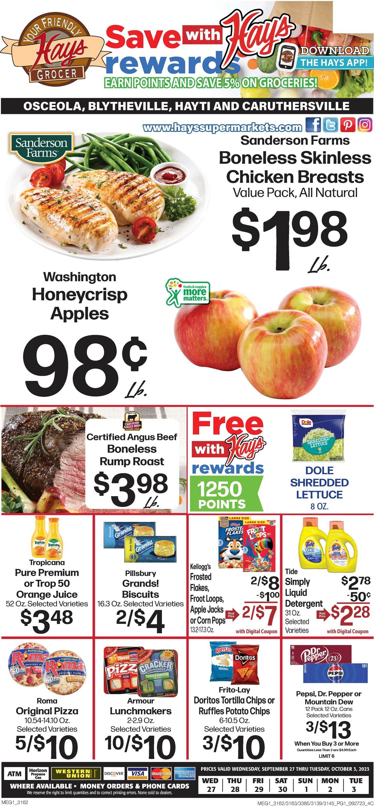 Catalogue Hays Supermarket from 09/27/2023