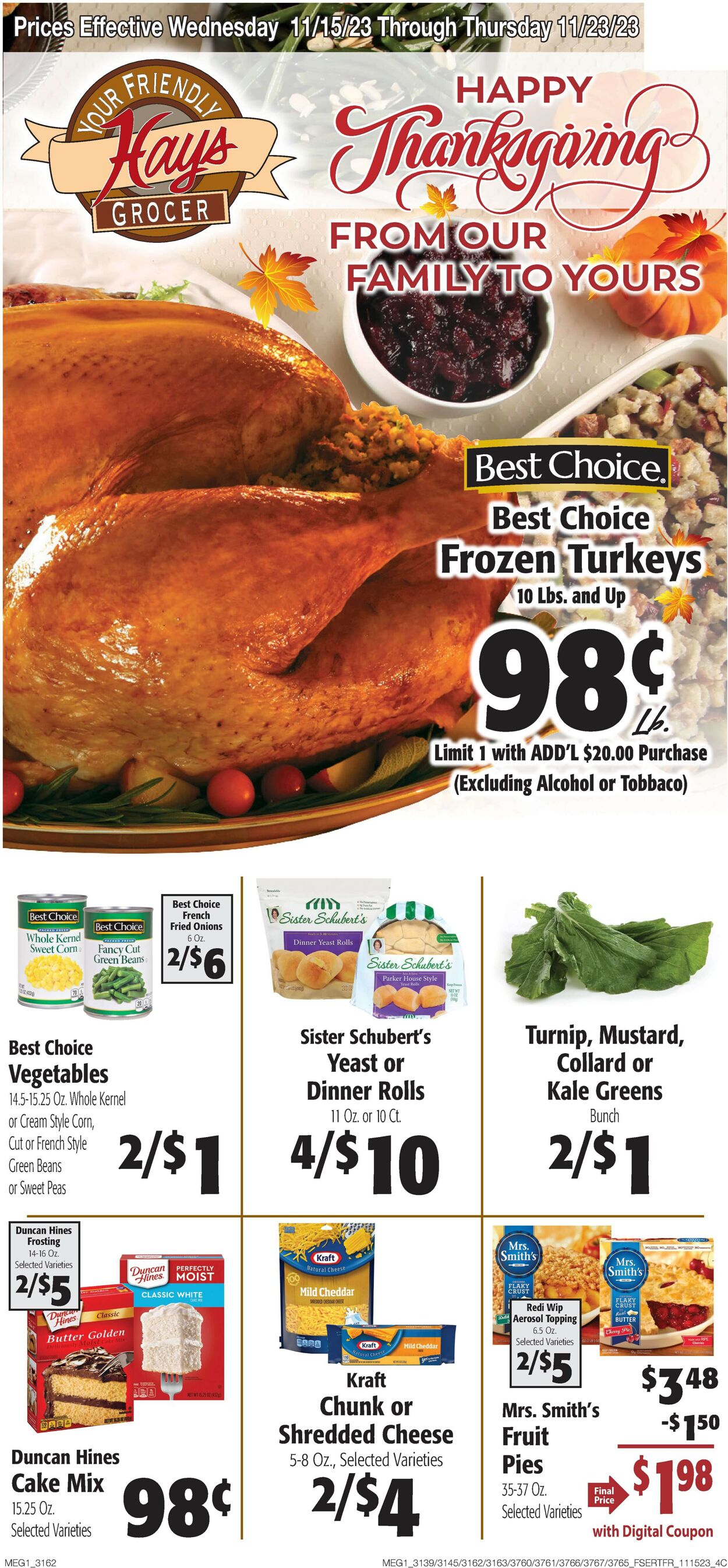 Catalogue Hays Supermarket from 11/15/2023