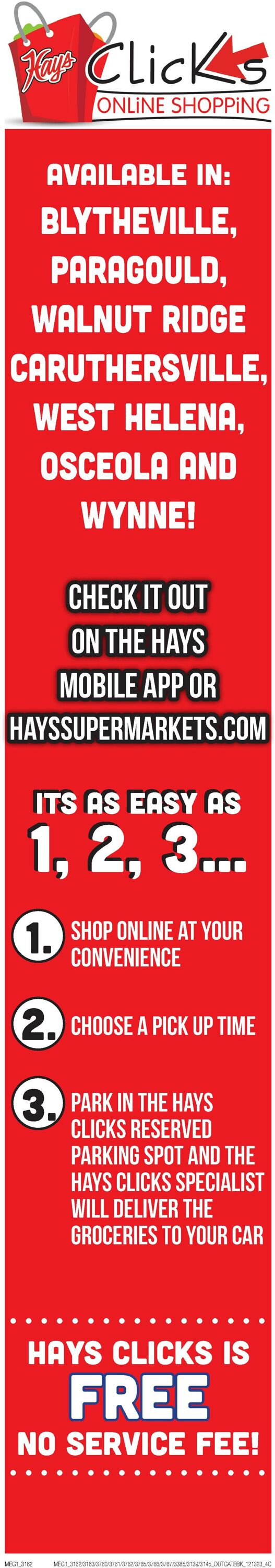 Catalogue Hays Supermarket from 12/13/2023