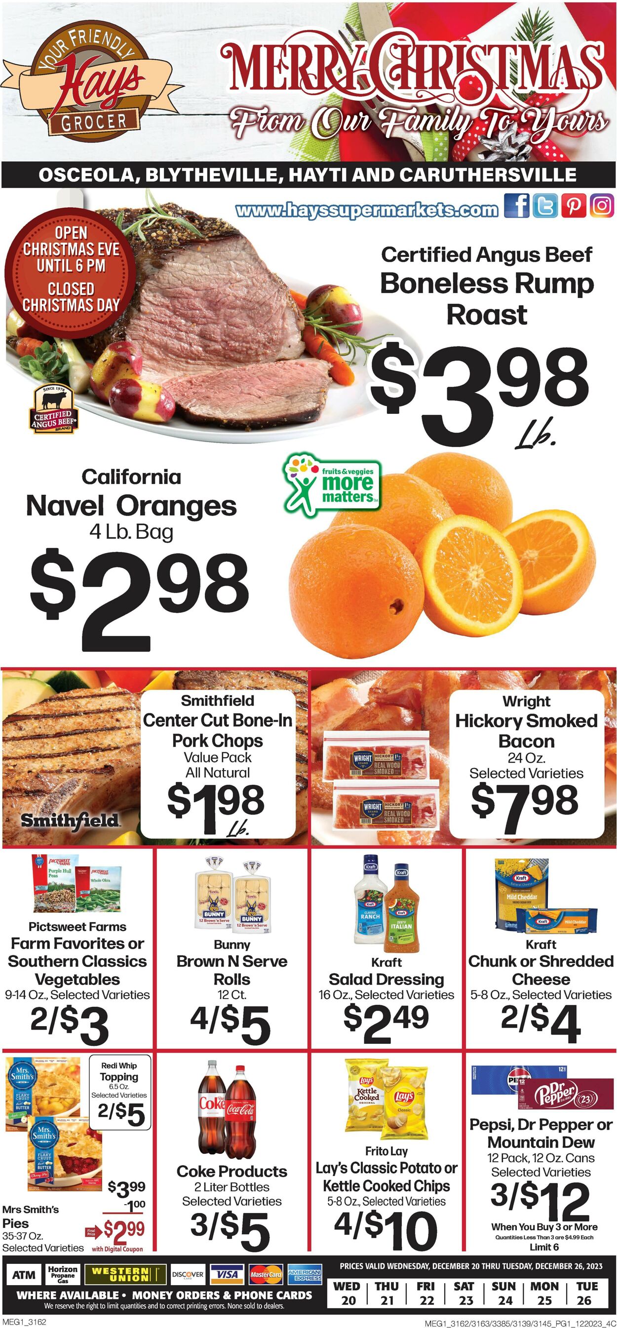 Catalogue Hays Supermarket from 12/20/2023