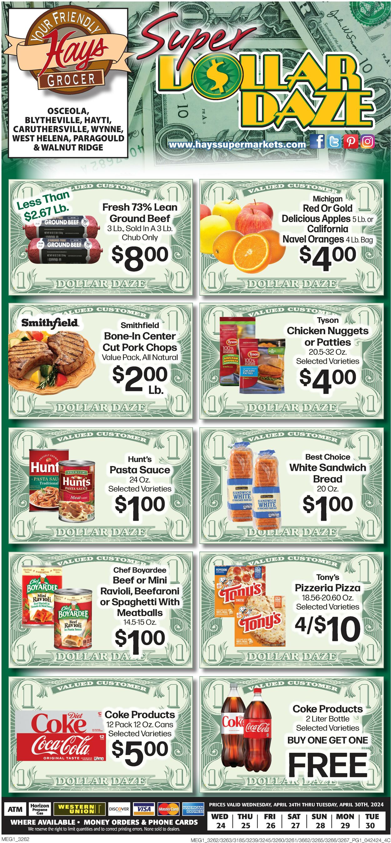 Catalogue Hays Supermarket from 04/24/2024