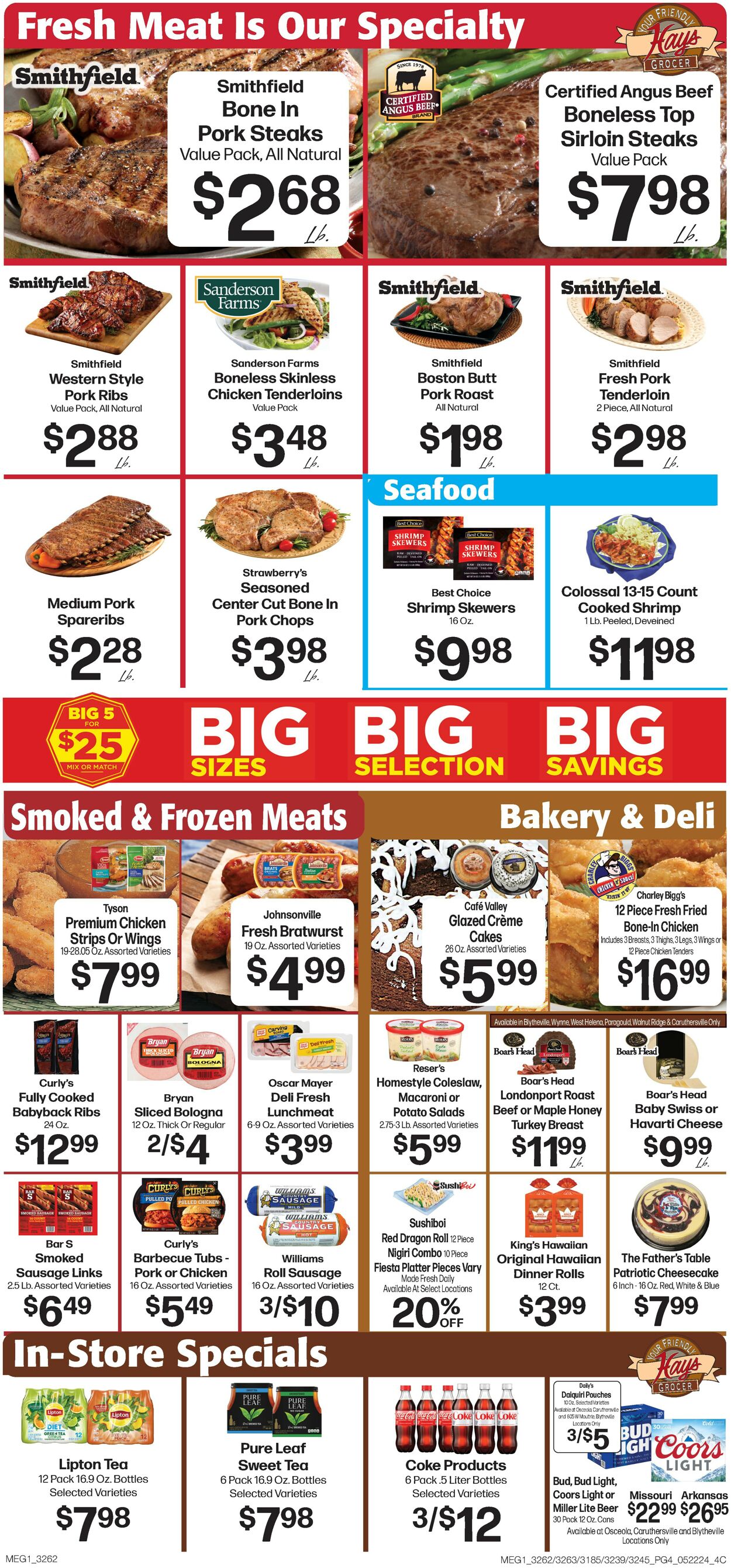 Catalogue Hays Supermarket from 05/22/2024