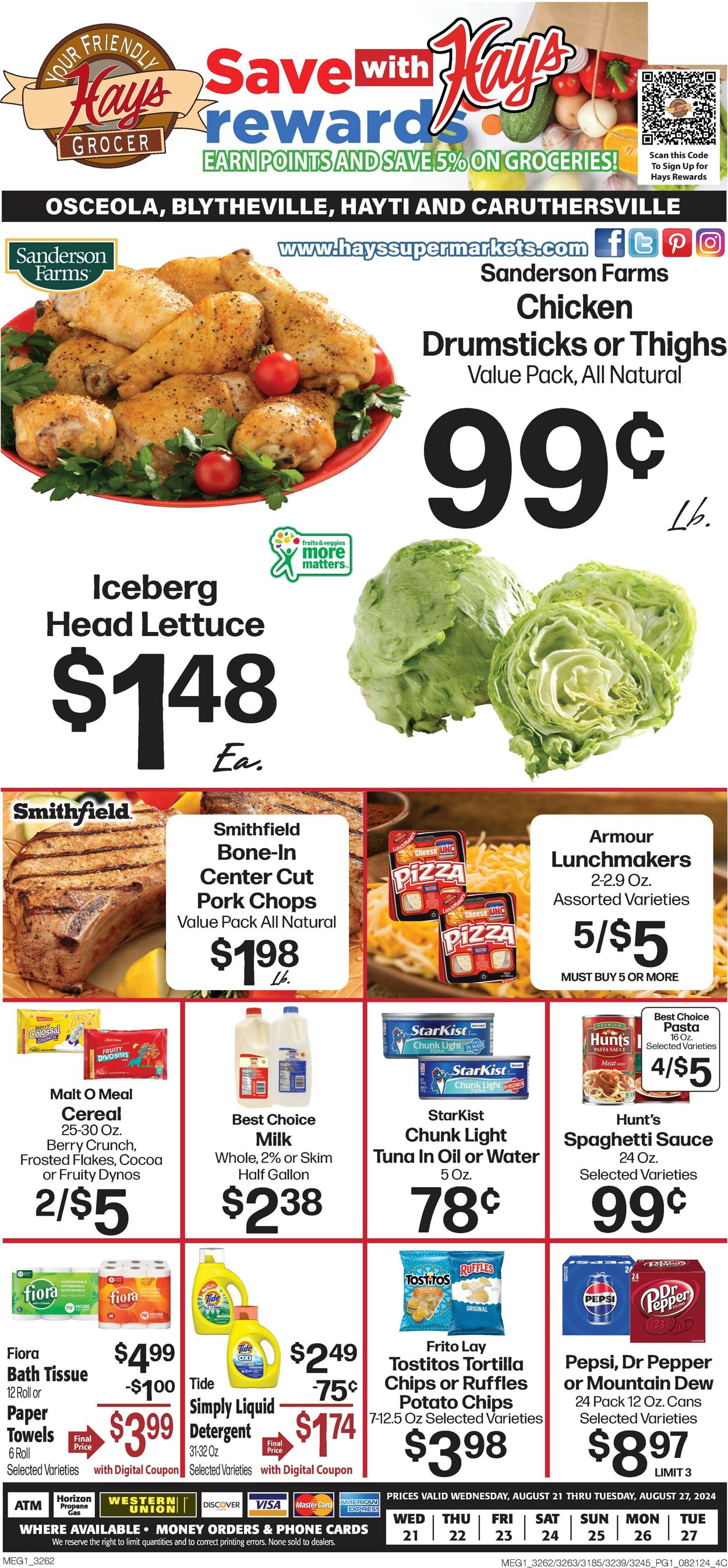 Catalogue Hays Supermarket from 08/21/2024