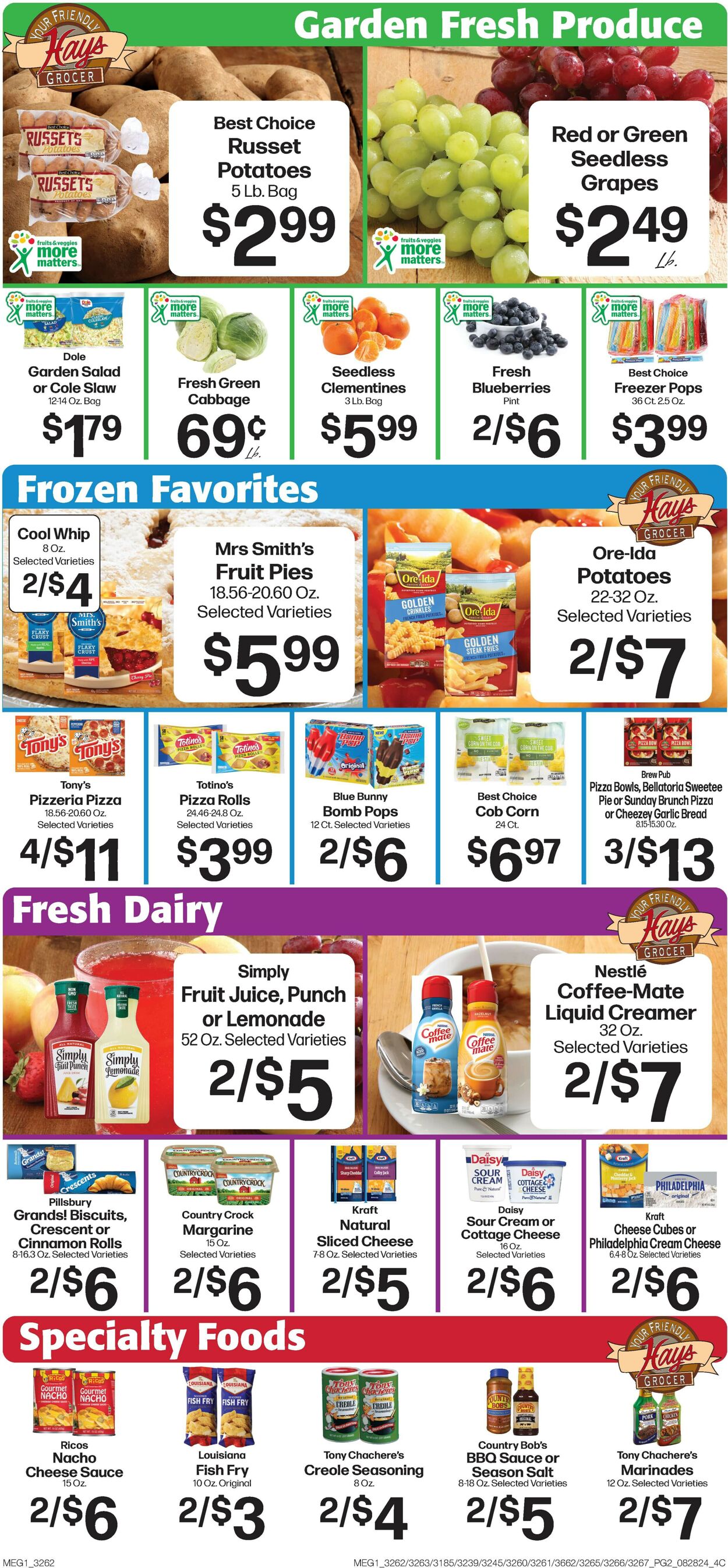 Catalogue Hays Supermarket from 08/28/2024