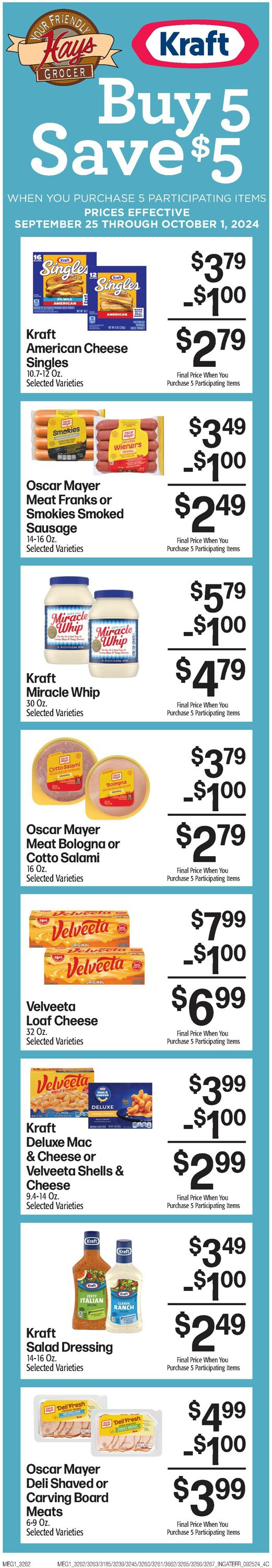 Catalogue Hays Supermarket from 09/25/2024