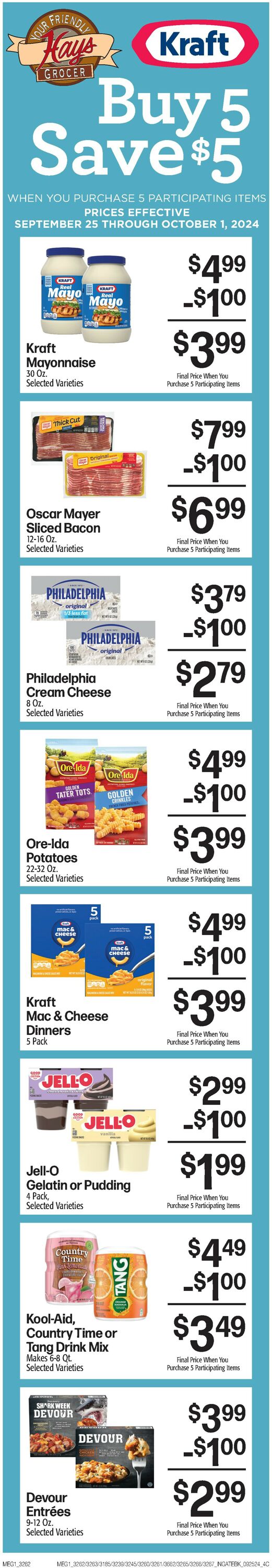 Catalogue Hays Supermarket from 09/25/2024