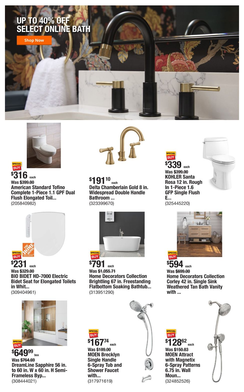 Catalogue Home Depot from 10/10/2024