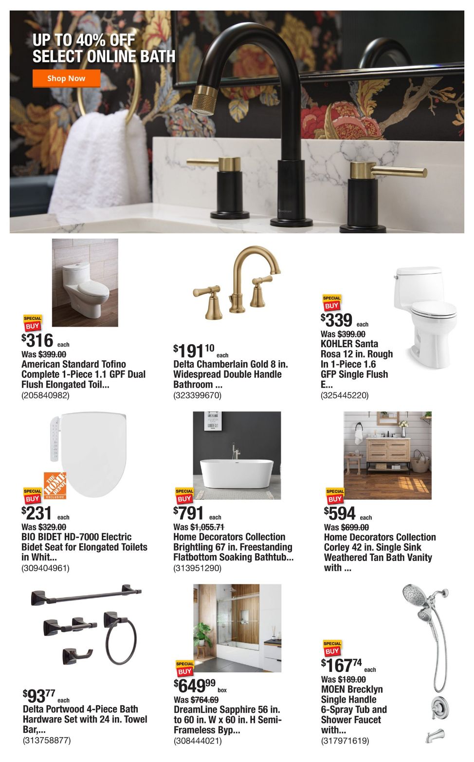 Catalogue Home Depot from 10/10/2024